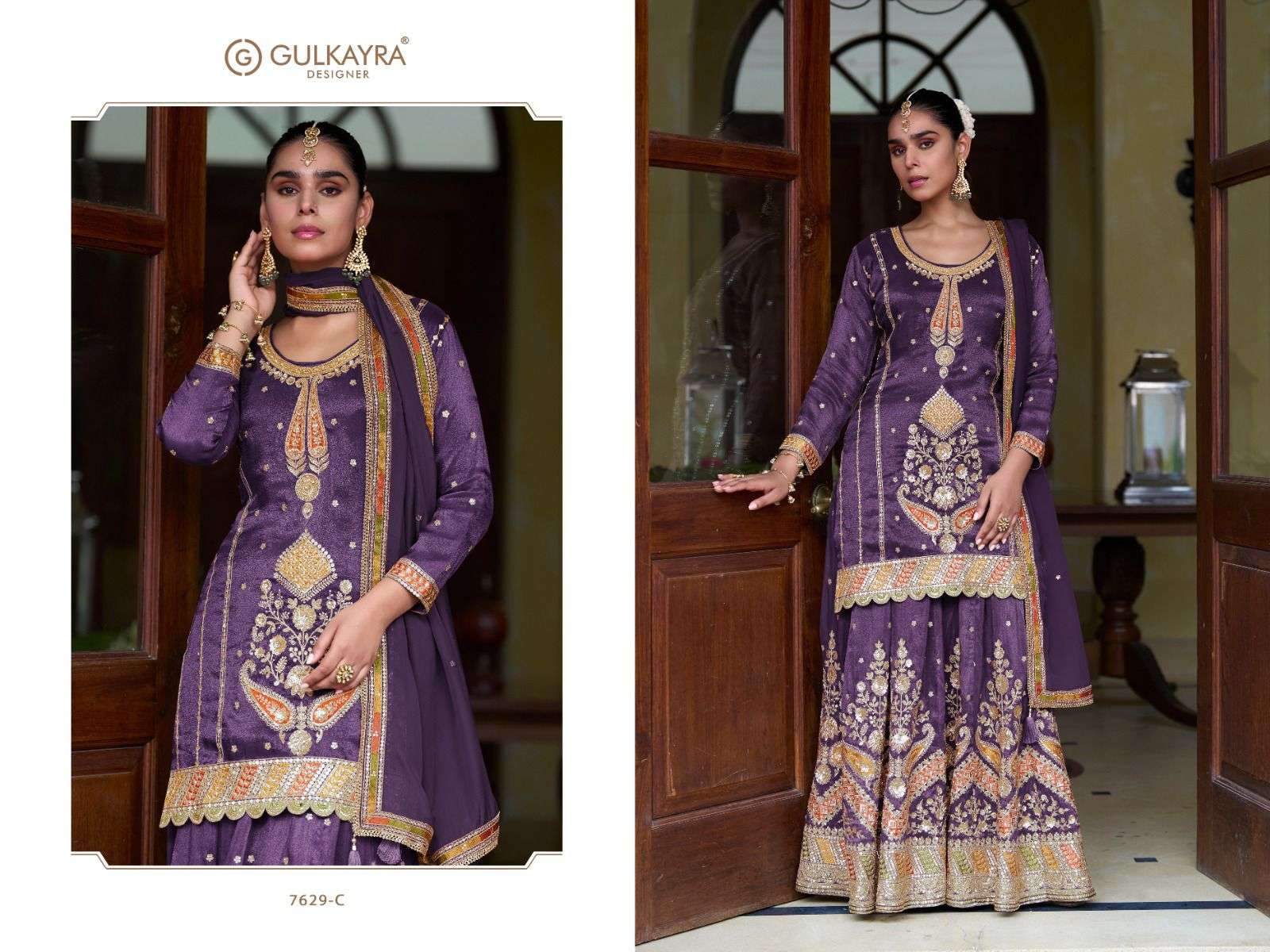 TAIYBA VOL-1 BY GULKAYRA DESIGNER IN REAL SIMMER SILK WITH EMBROIDERY & HANDWORK 