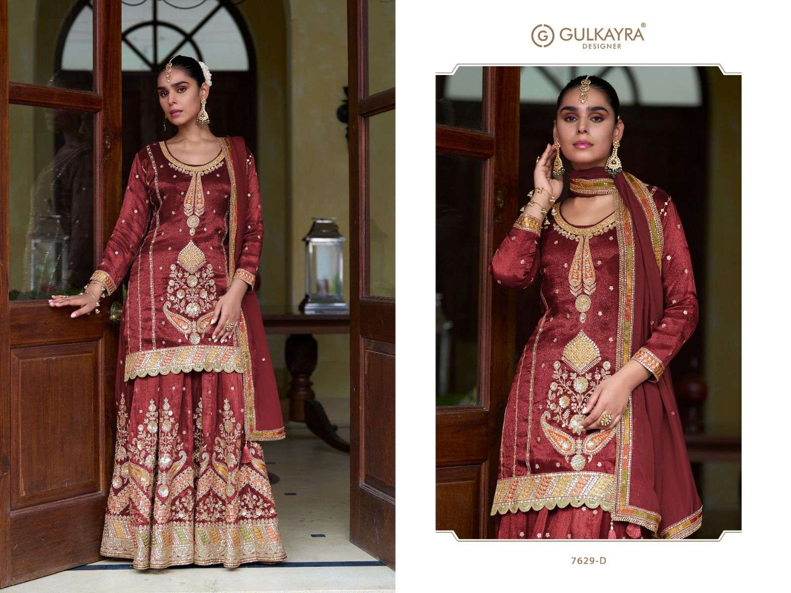 TAIYBA VOL-1 BY GULKAYRA DESIGNER IN REAL SIMMER SILK WITH EMBROIDERY & HANDWORK 