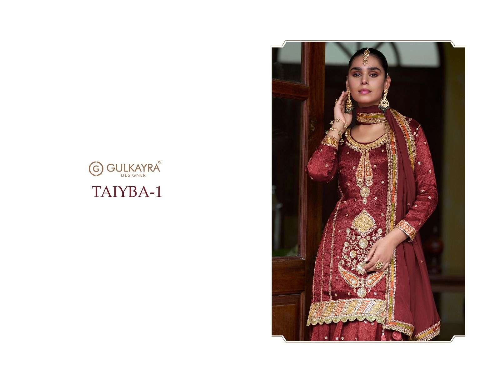 TAIYBA VOL-1 BY GULKAYRA DESIGNER IN REAL SIMMER SILK WITH EMBROIDERY & HANDWORK 