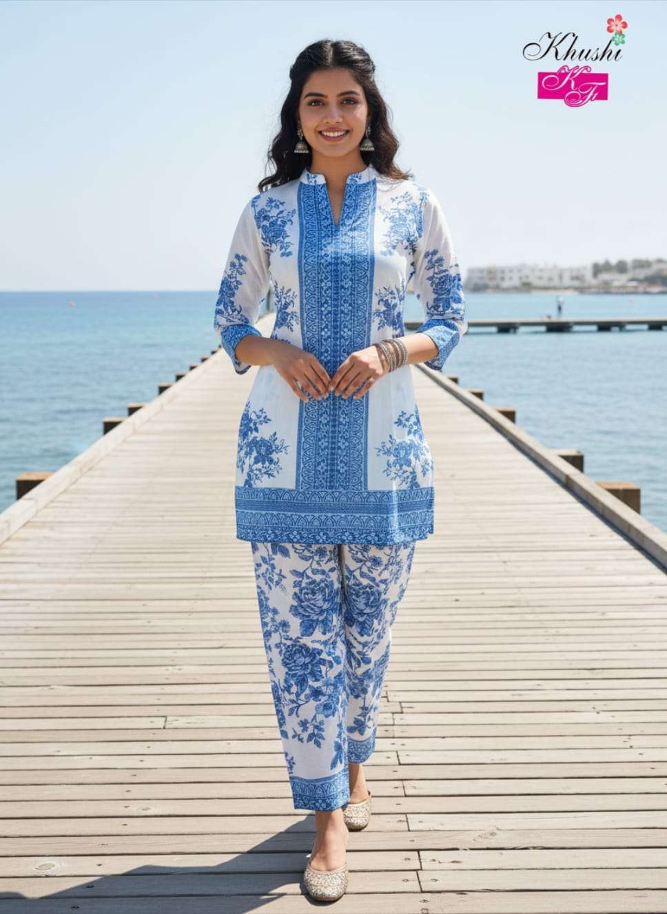 VOL-5 BY KHUSHI FASHION IN DIGITAL VERTICAN PRINT COMBO COORD SET 