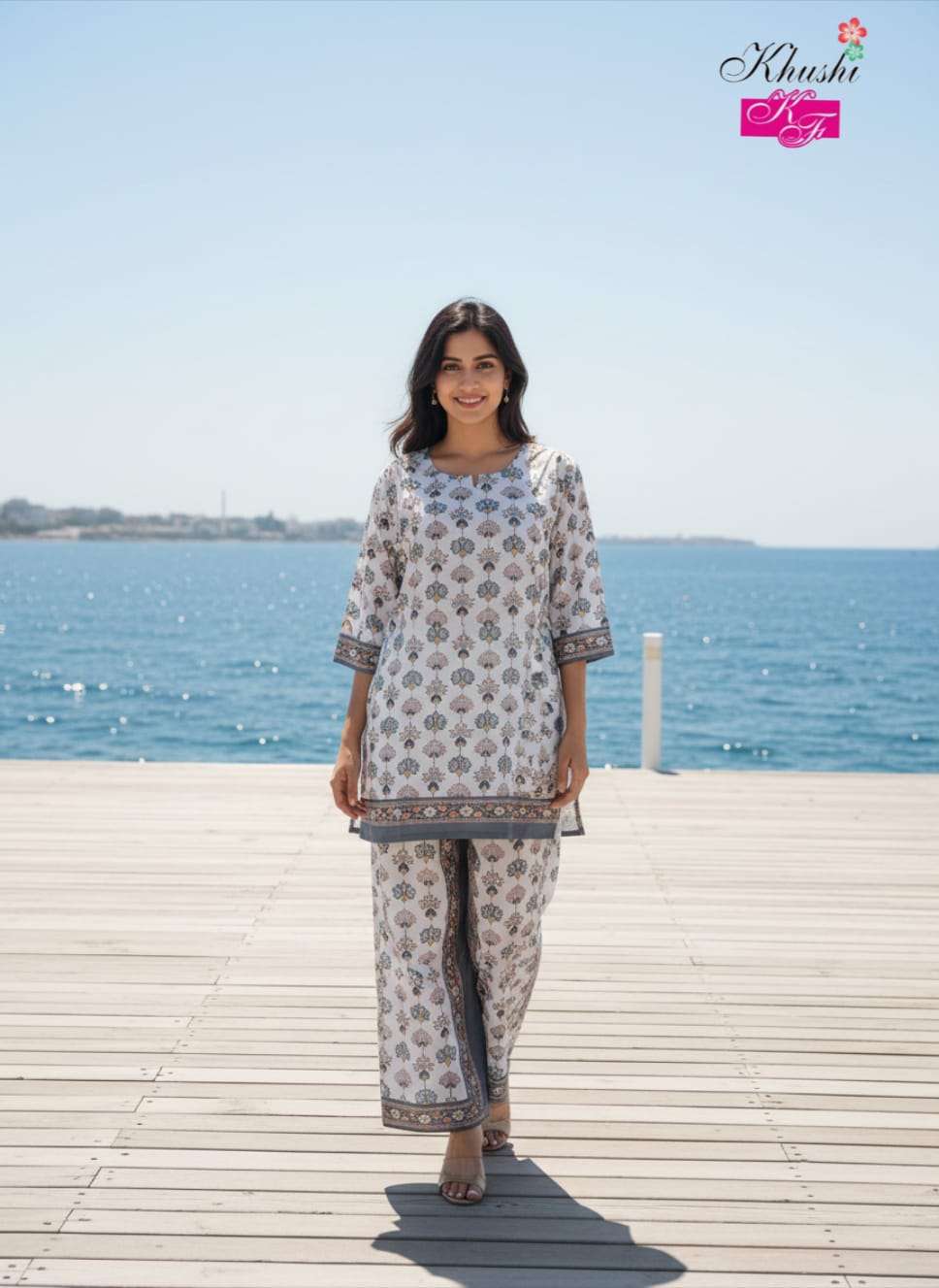 VOL-5 BY KHUSHI FASHION IN DIGITAL VERTICAN PRINT COMBO COORD SET 