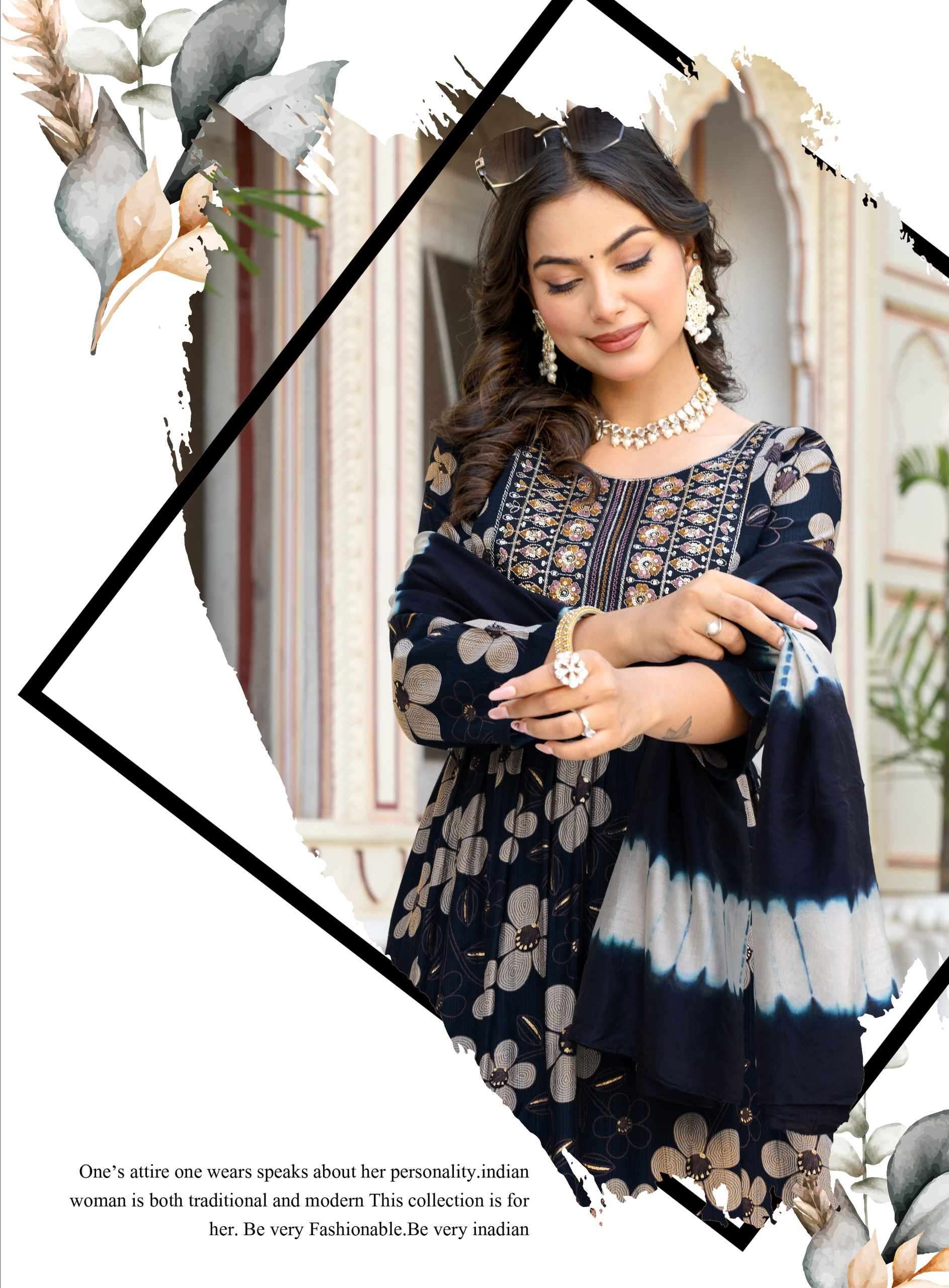 AMAYRA VOL-3 BY ERRAHA IN PREMIUM VATICAN FOIL PRINT WITH EXCLUSIVE EMBROIDERY WORK 