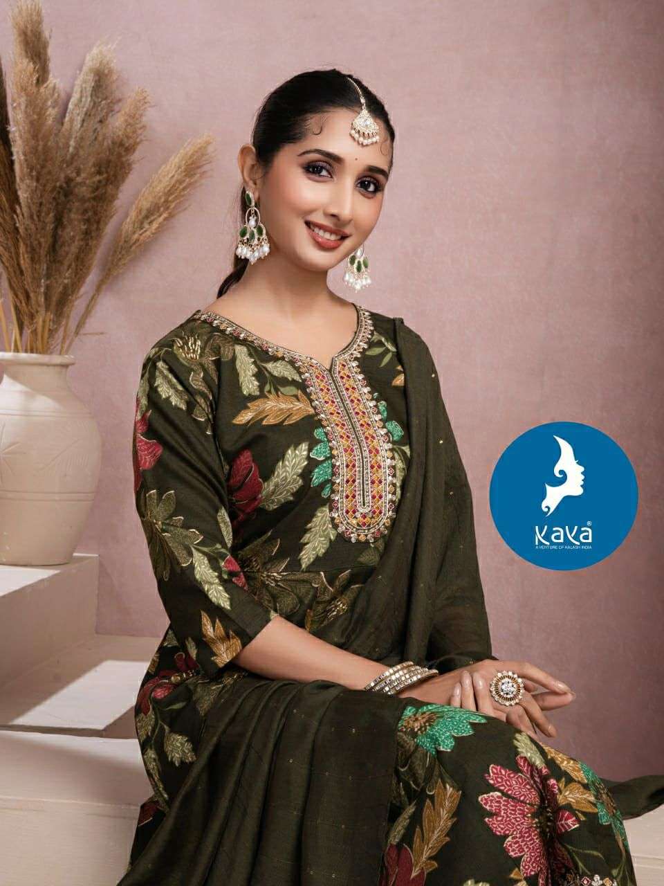 AMOLA VOL-3 BY KAYA KURTI IN VATICAN FOIL PRINT 3 PIECE CONCEPT IN ANARKALI STYLE 