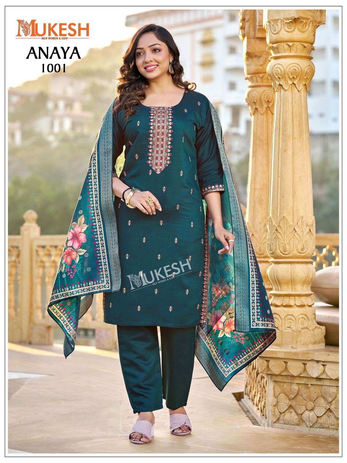 ANAYA BY MUKESH IN GADHWAL SILK WITH HEAVY EMBROIDERY SEQUENCE WORK 