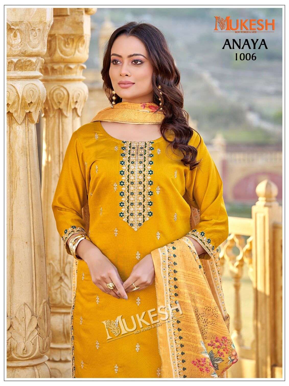 ANAYA BY MUKESH IN GADHWAL SILK WITH HEAVY EMBROIDERY SEQUENCE WORK 