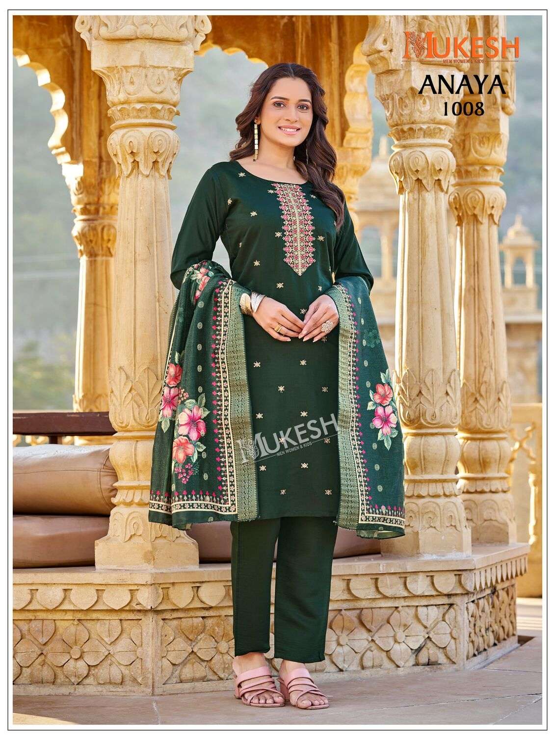 ANAYA BY MUKESH IN GADHWAL SILK WITH HEAVY EMBROIDERY SEQUENCE WORK 