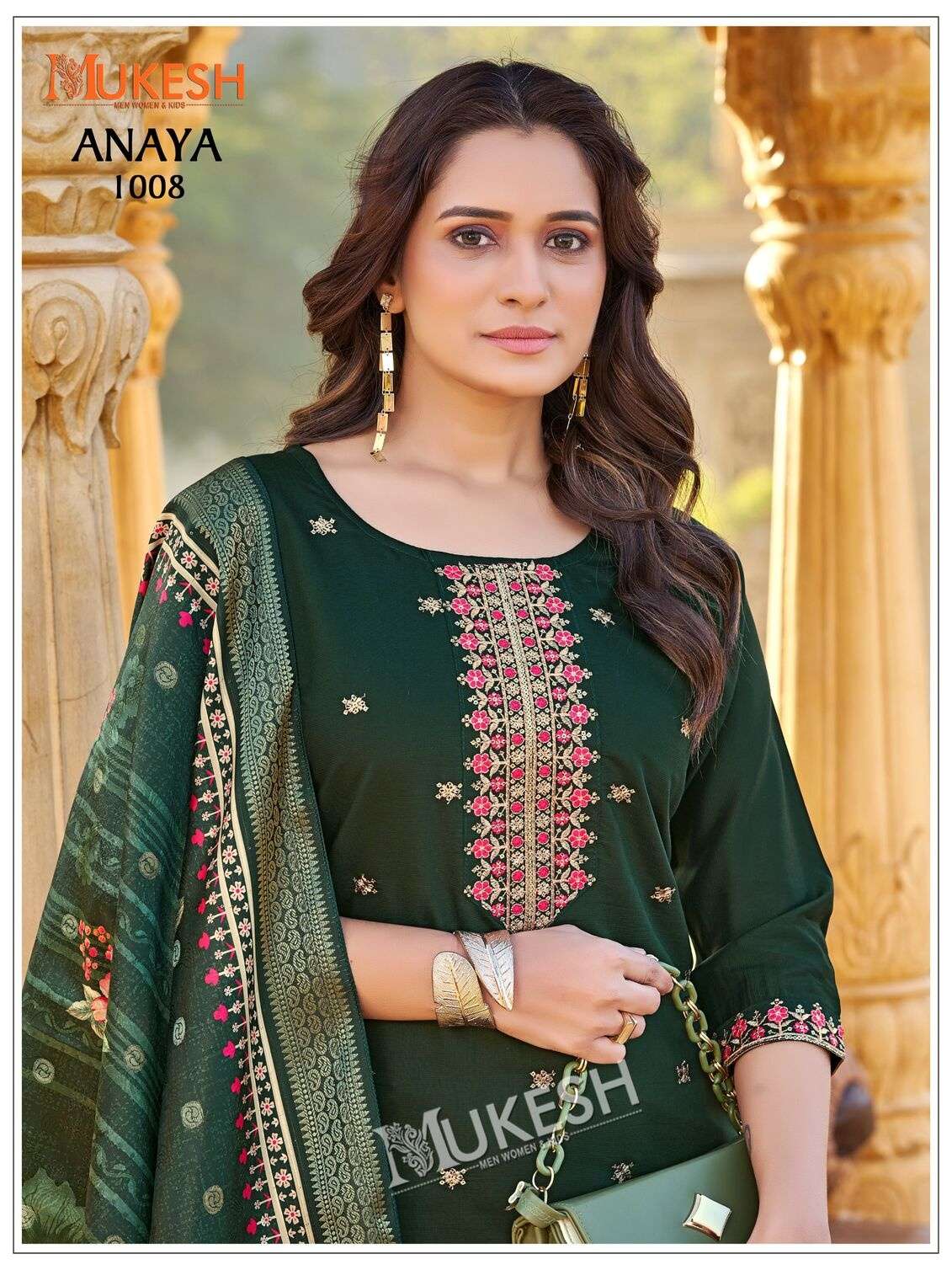 ANAYA BY MUKESH IN GADHWAL SILK WITH HEAVY EMBROIDERY SEQUENCE WORK 