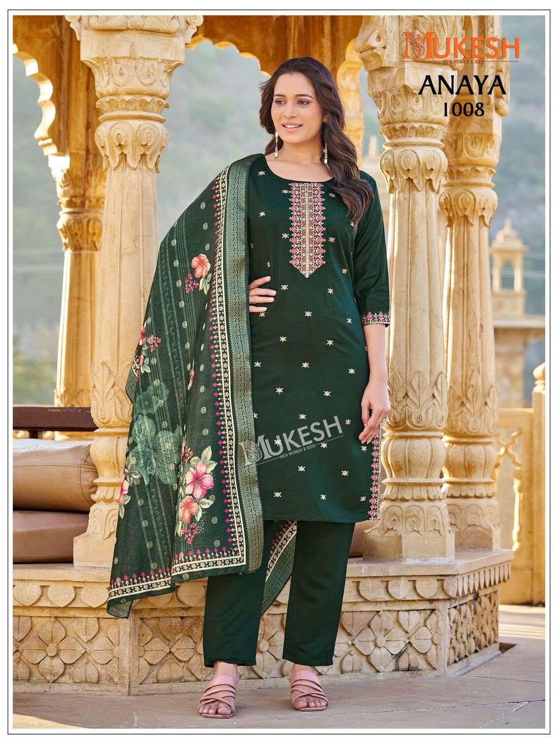 ANAYA BY MUKESH IN GADHWAL SILK WITH HEAVY EMBROIDERY SEQUENCE WORK 