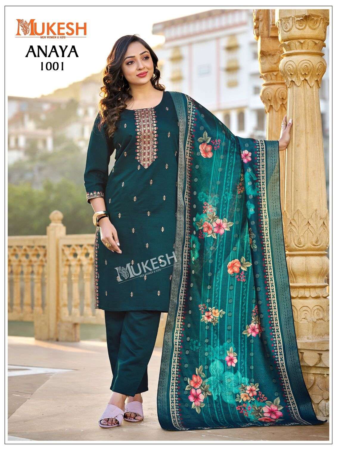 ANAYA BY MUKESH IN GADHWAL SILK WITH HEAVY EMBROIDERY SEQUENCE WORK 