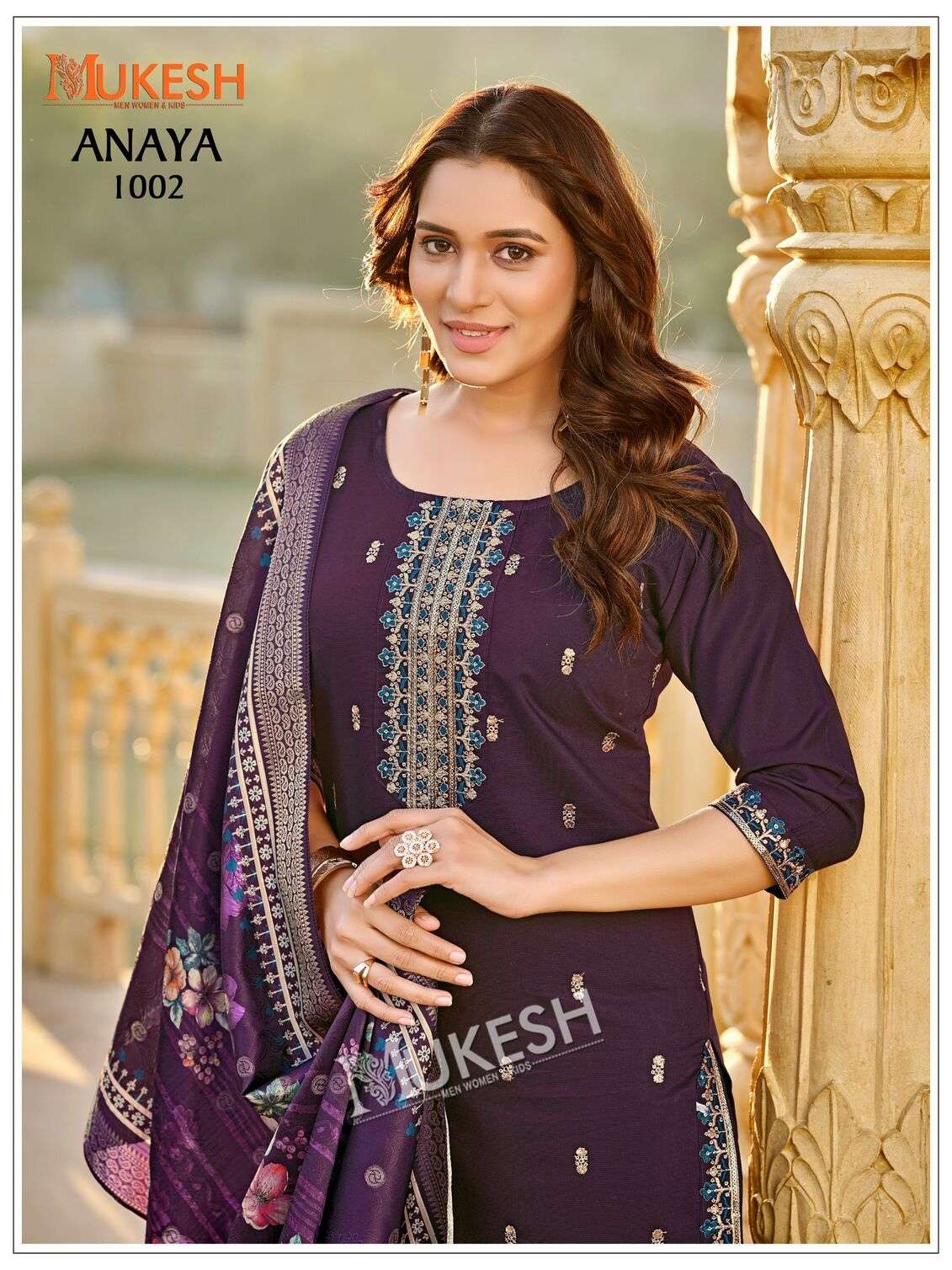 ANAYA BY MUKESH IN GADHWAL SILK WITH HEAVY EMBROIDERY SEQUENCE WORK 