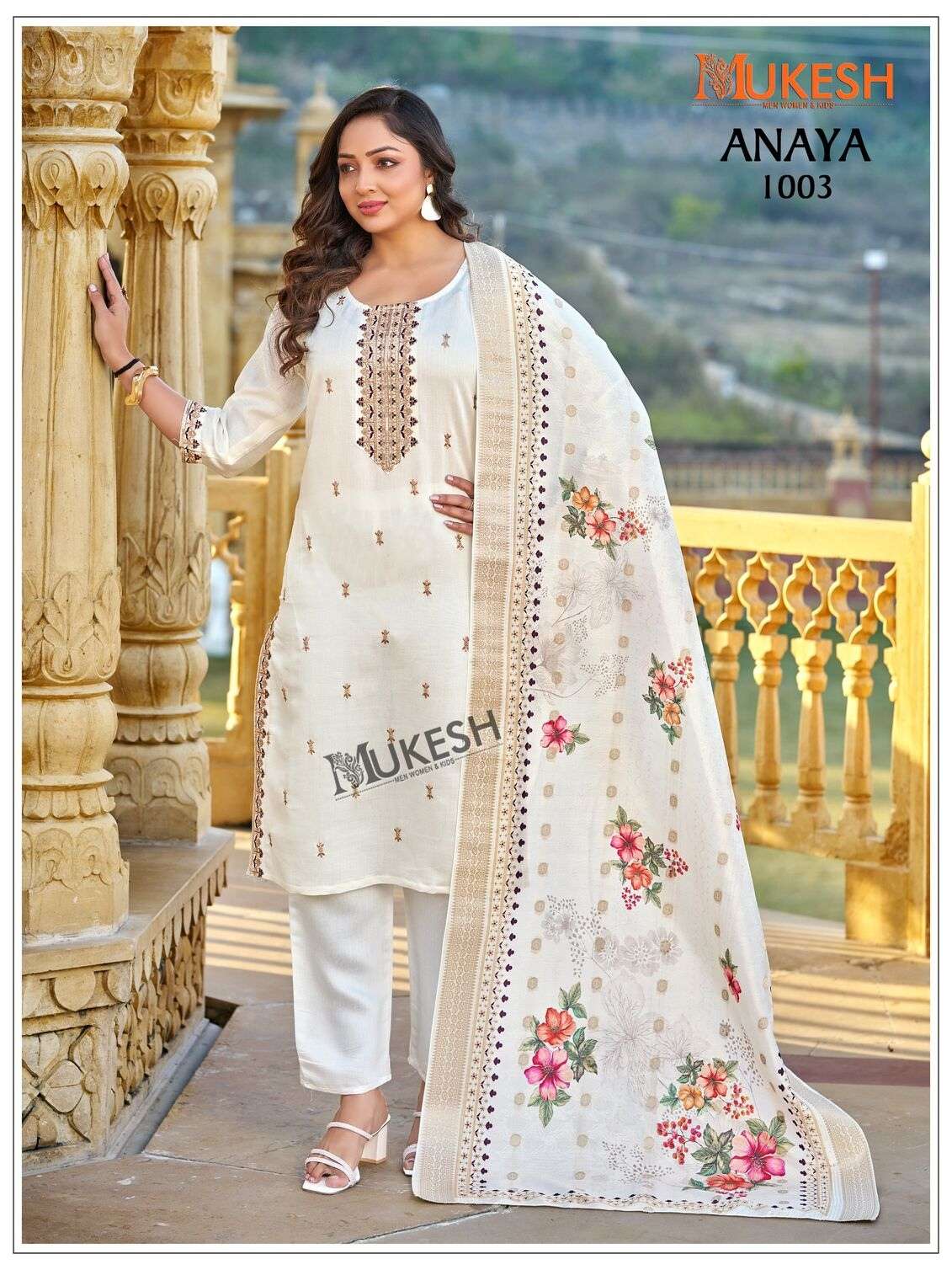 ANAYA BY MUKESH IN GADHWAL SILK WITH HEAVY EMBROIDERY SEQUENCE WORK 