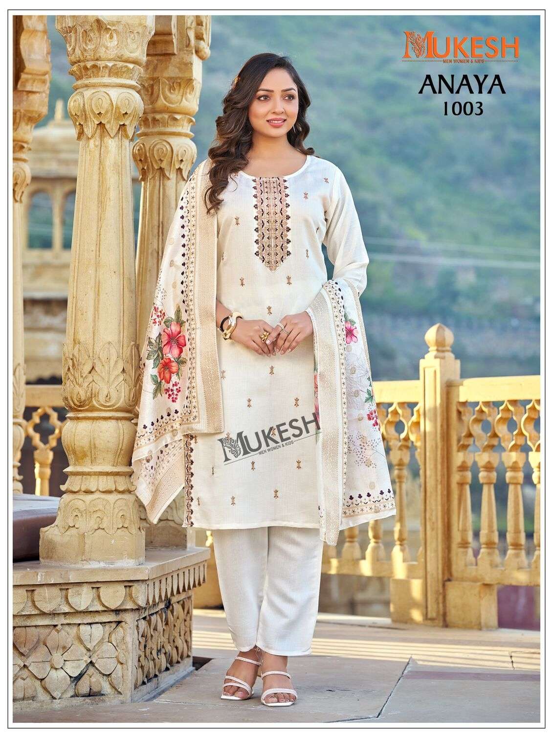 ANAYA BY MUKESH IN GADHWAL SILK WITH HEAVY EMBROIDERY SEQUENCE WORK 