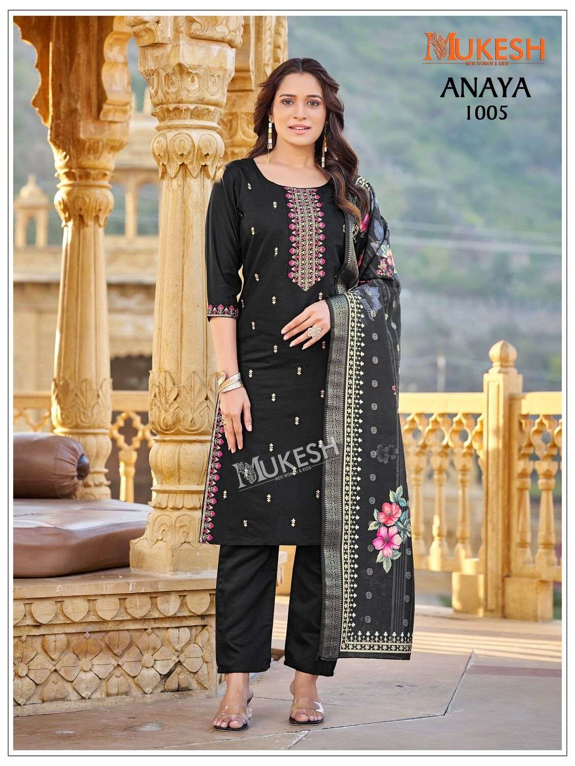 ANAYA BY MUKESH IN GADHWAL SILK WITH HEAVY EMBROIDERY SEQUENCE WORK 