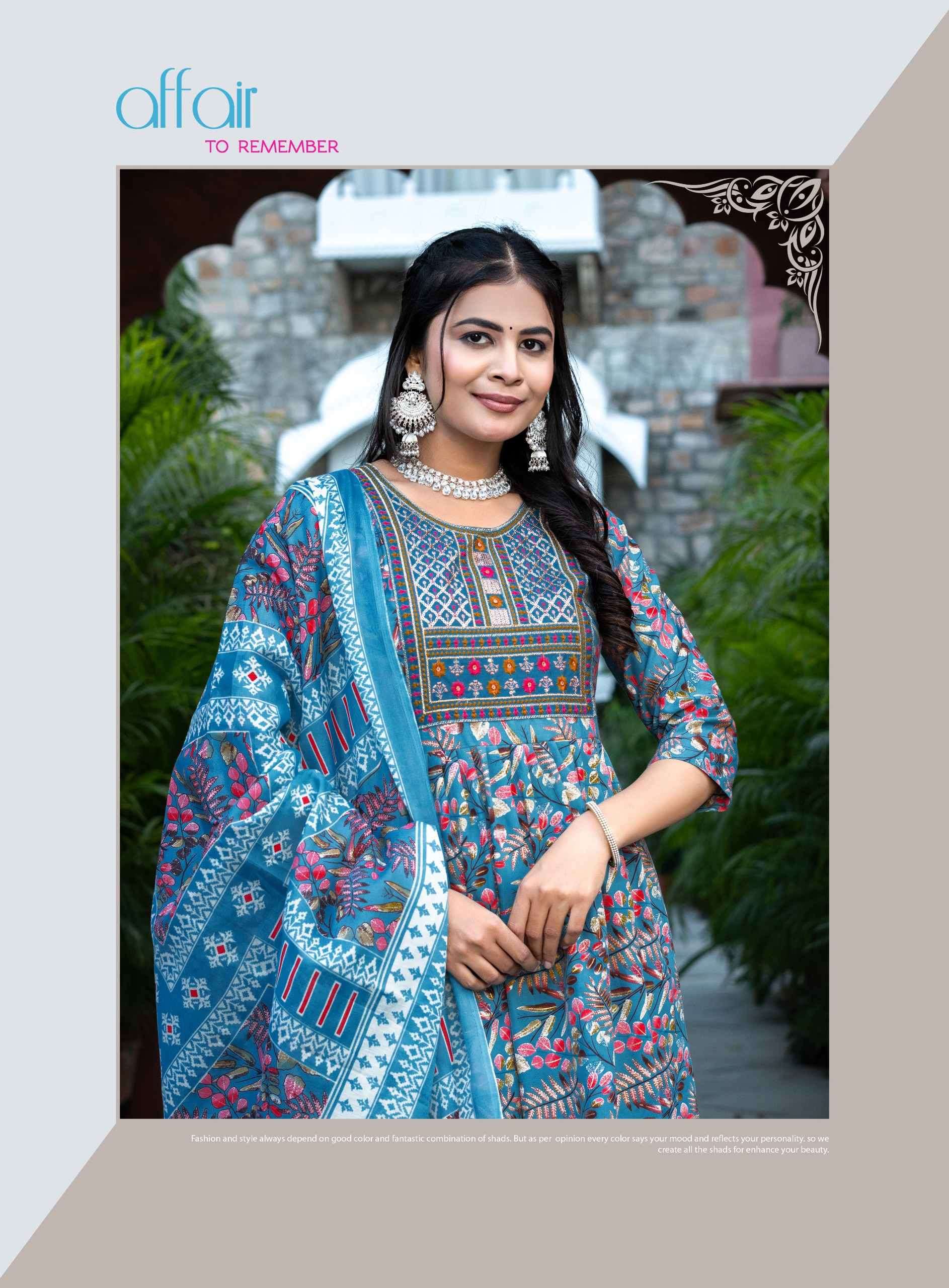 AYESHA VOL-1 BY ERRAHA IN PREMIUM COTTON FOIL PRINT TOP WITH EMBROIDERY & POCKET 