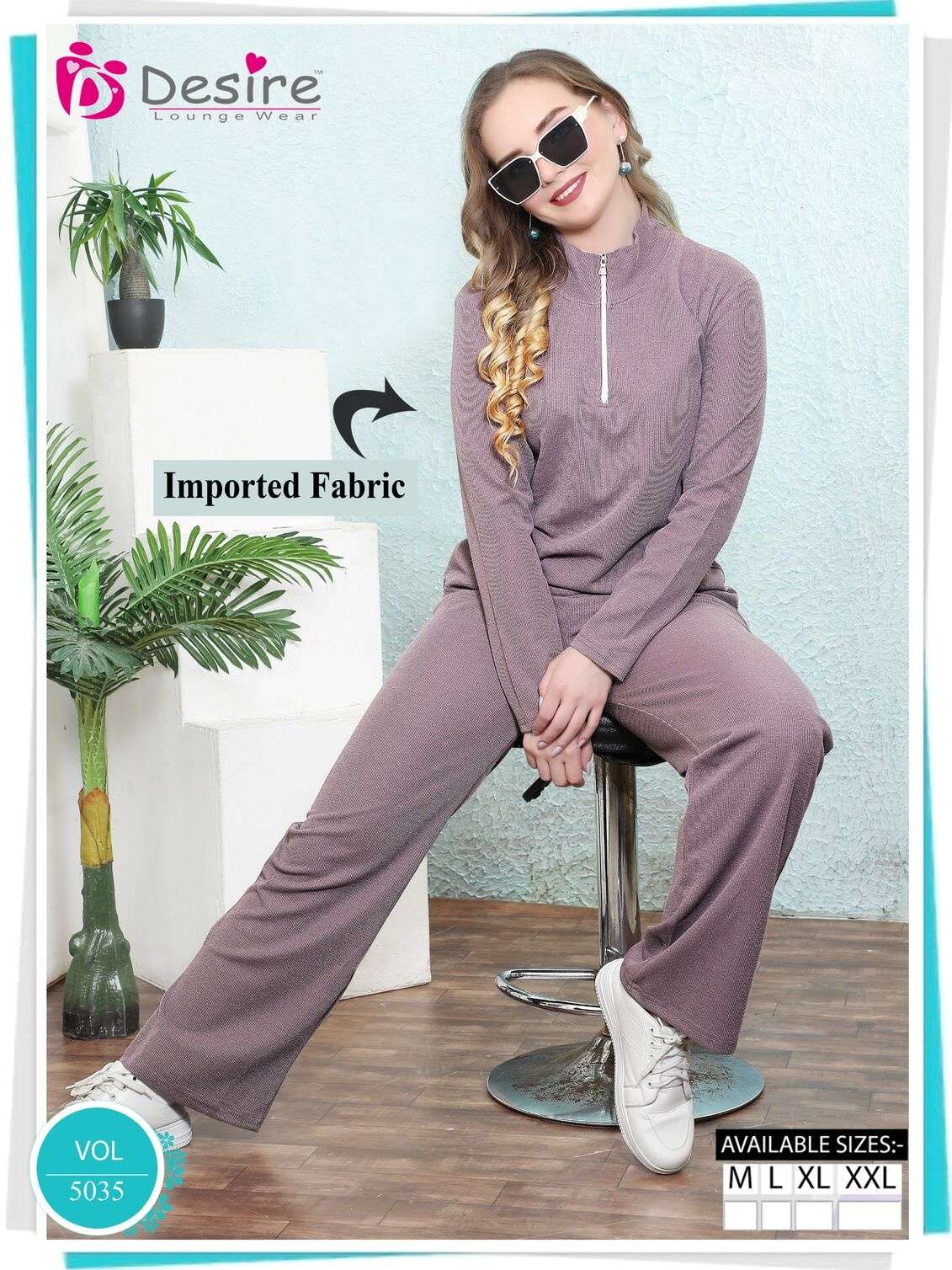 D.NO :- 3035 BY DESIRE WINTER SERIES ZIPPER AIRPORT LOOK CO-ORD SET 