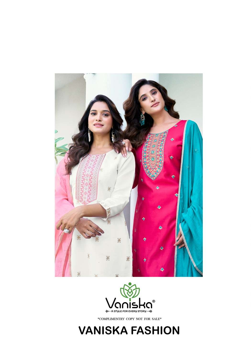 FIZA VOL.5 BY VANISKA FASHION IN ROMAN SILK KURTI WITH EMBROIDERY SEQUINCE WORK