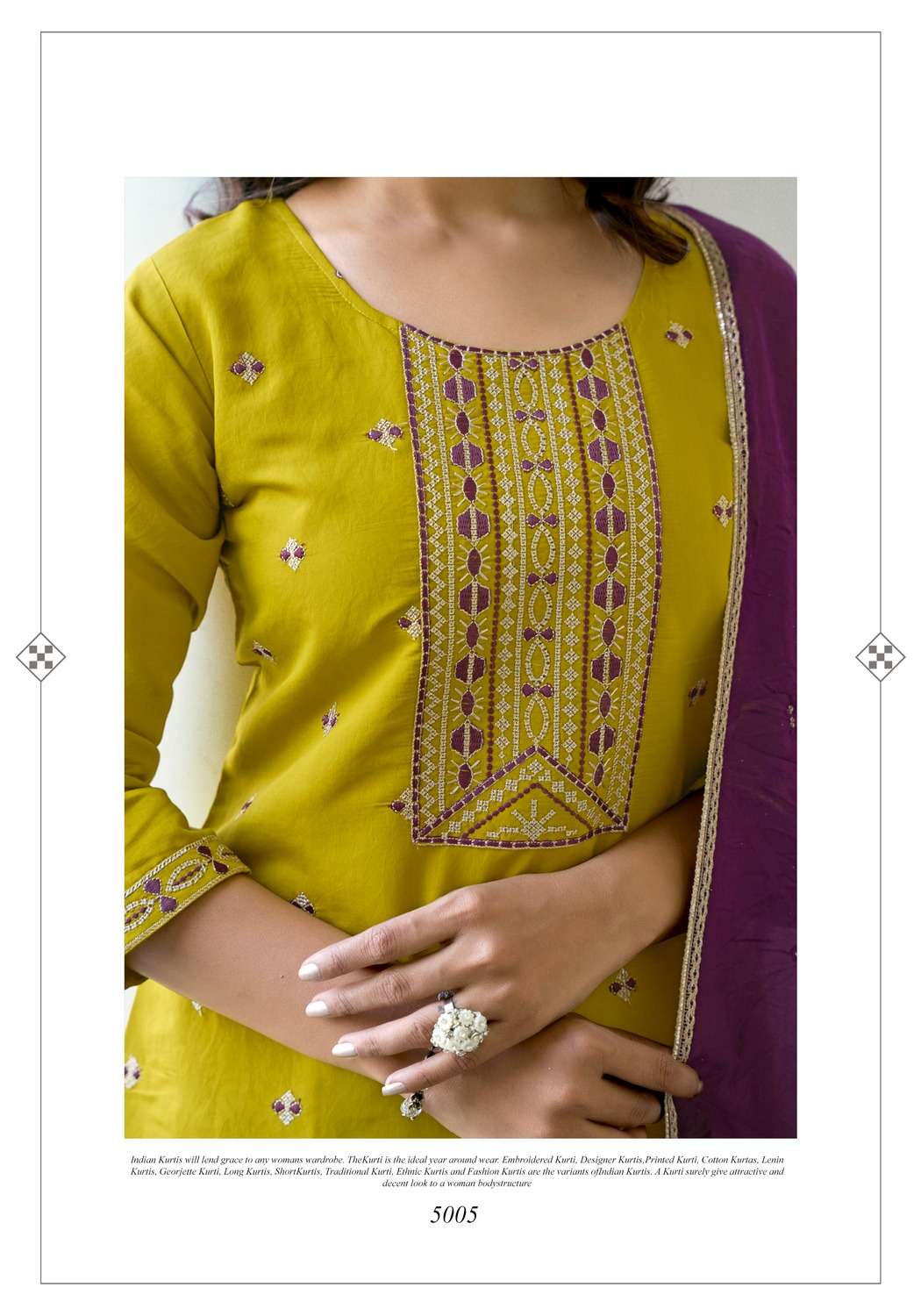 FIZA VOL.5 BY VANISKA FASHION IN ROMAN SILK KURTI WITH EMBROIDERY SEQUINCE WORK