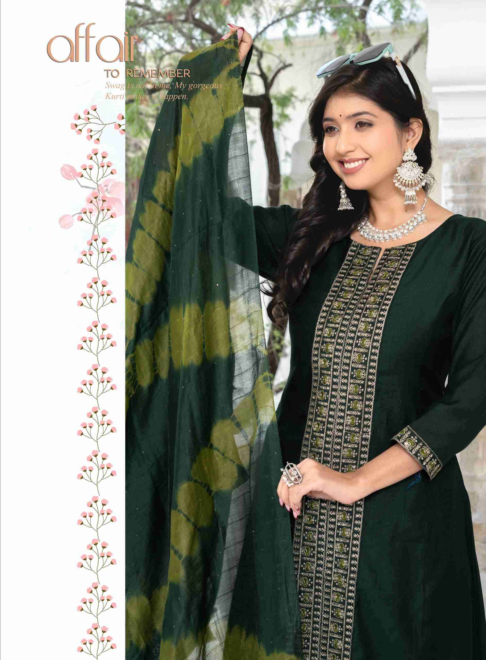 KAJAL VOL-2 BY ERRAHA IN PREMIUM VATICAN WITH A-LINE PRINCESS CUT & EMBROIDERY WORK 