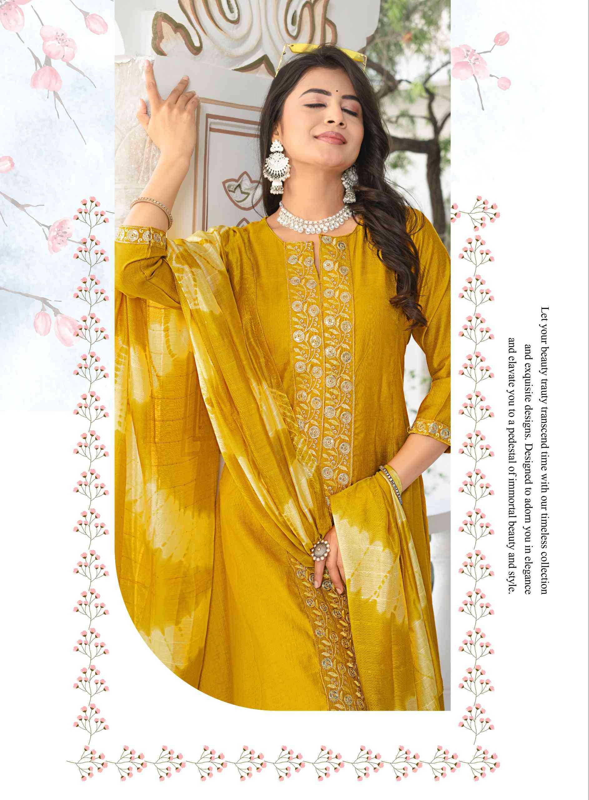 KAJAL VOL-2 BY ERRAHA IN PREMIUM VATICAN WITH A-LINE PRINCESS CUT & EMBROIDERY WORK 