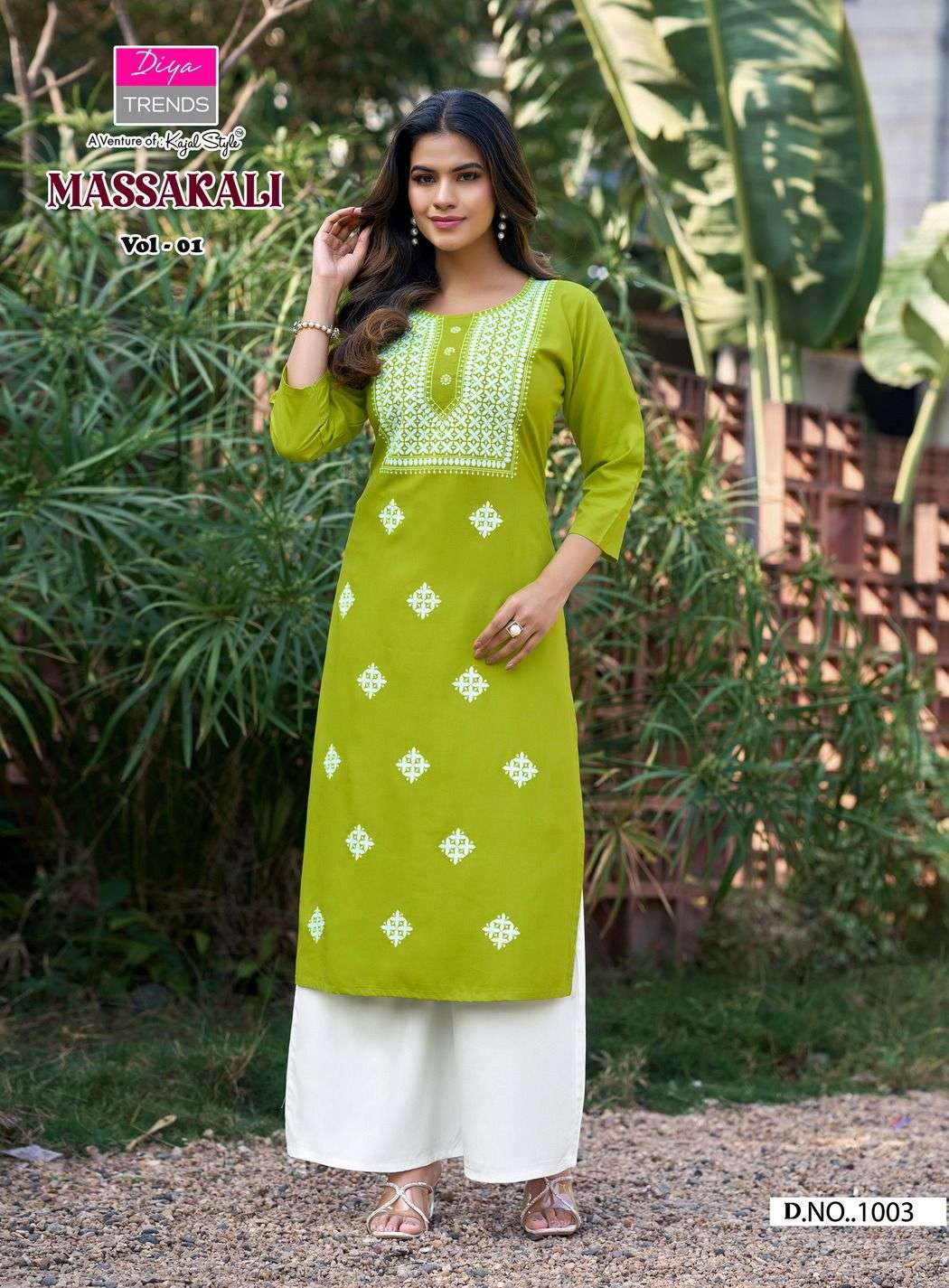 MASSAKALI BY DIYA TRENDZ IN HEAVY RAYON WITH FANCY EMBROIDERY & LUCKNOWI WORK 