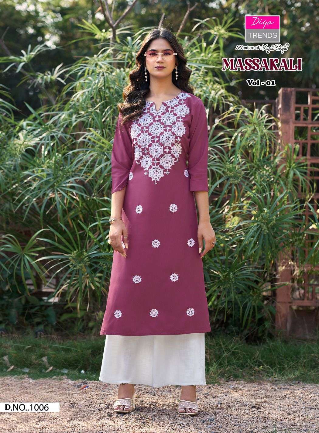 MASSAKALI BY DIYA TRENDZ IN HEAVY RAYON WITH FANCY EMBROIDERY & LUCKNOWI WORK 