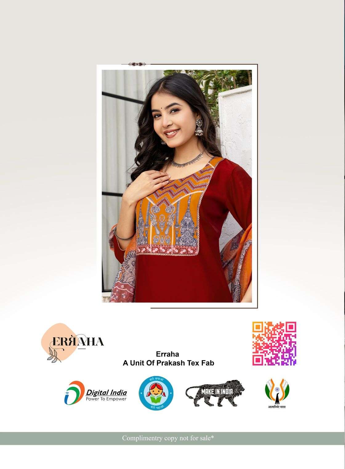 MOHINI VOL-1 BY ERRAHA IN HEAVY ROMAN SILK WITH EXCLUSIVE DIGITAL WORK STYLED 
