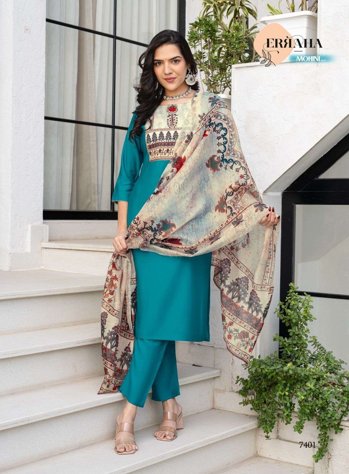 MOHINI VOL-1 BY ERRAHA IN HEAVY ROMAN SILK WITH EXCLUSIVE DIGITAL WORK STYLED 