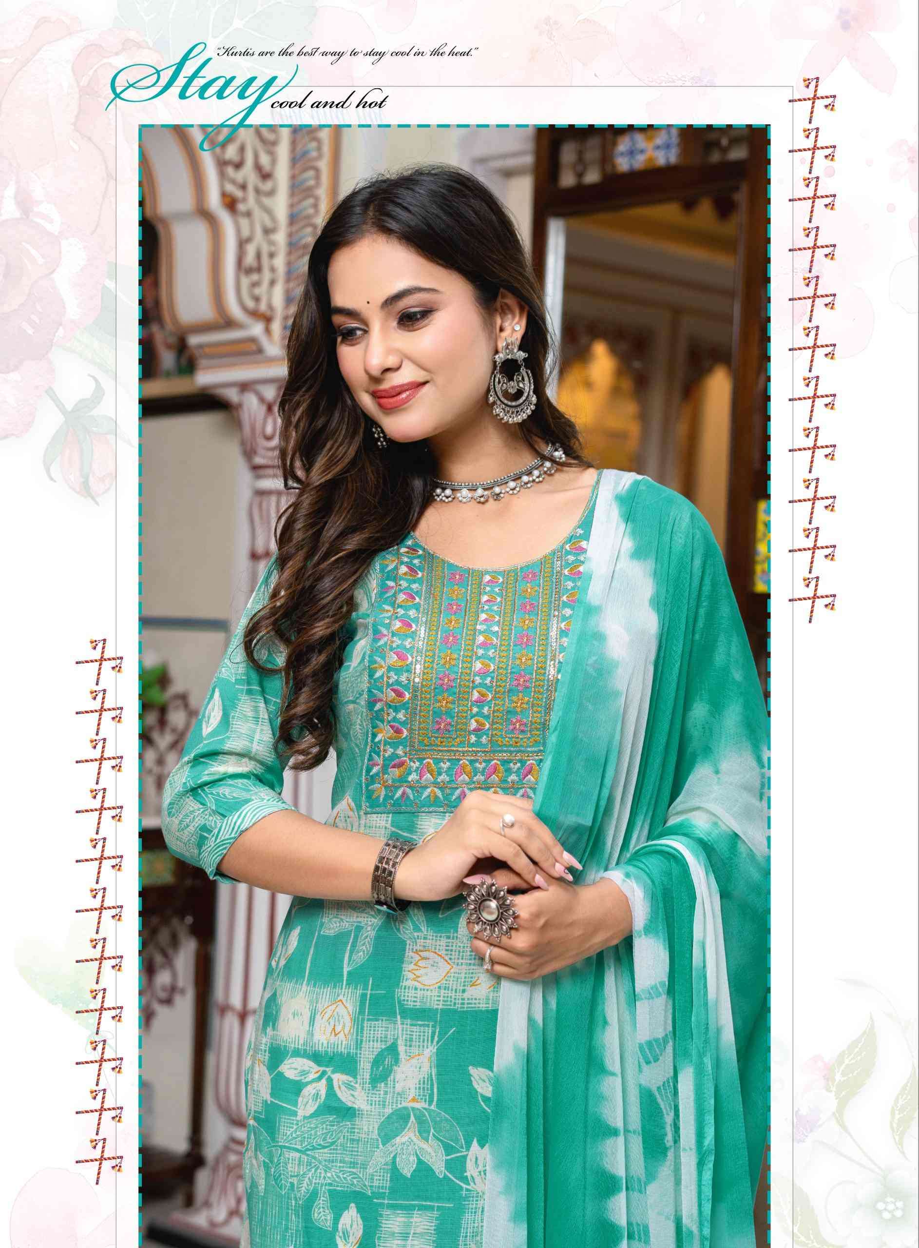 PALLAVI VOLUME-4 BY ERRAHA IN RAYON CAPSULE FOIL PRINT WITH EMBROIDERY WORK 