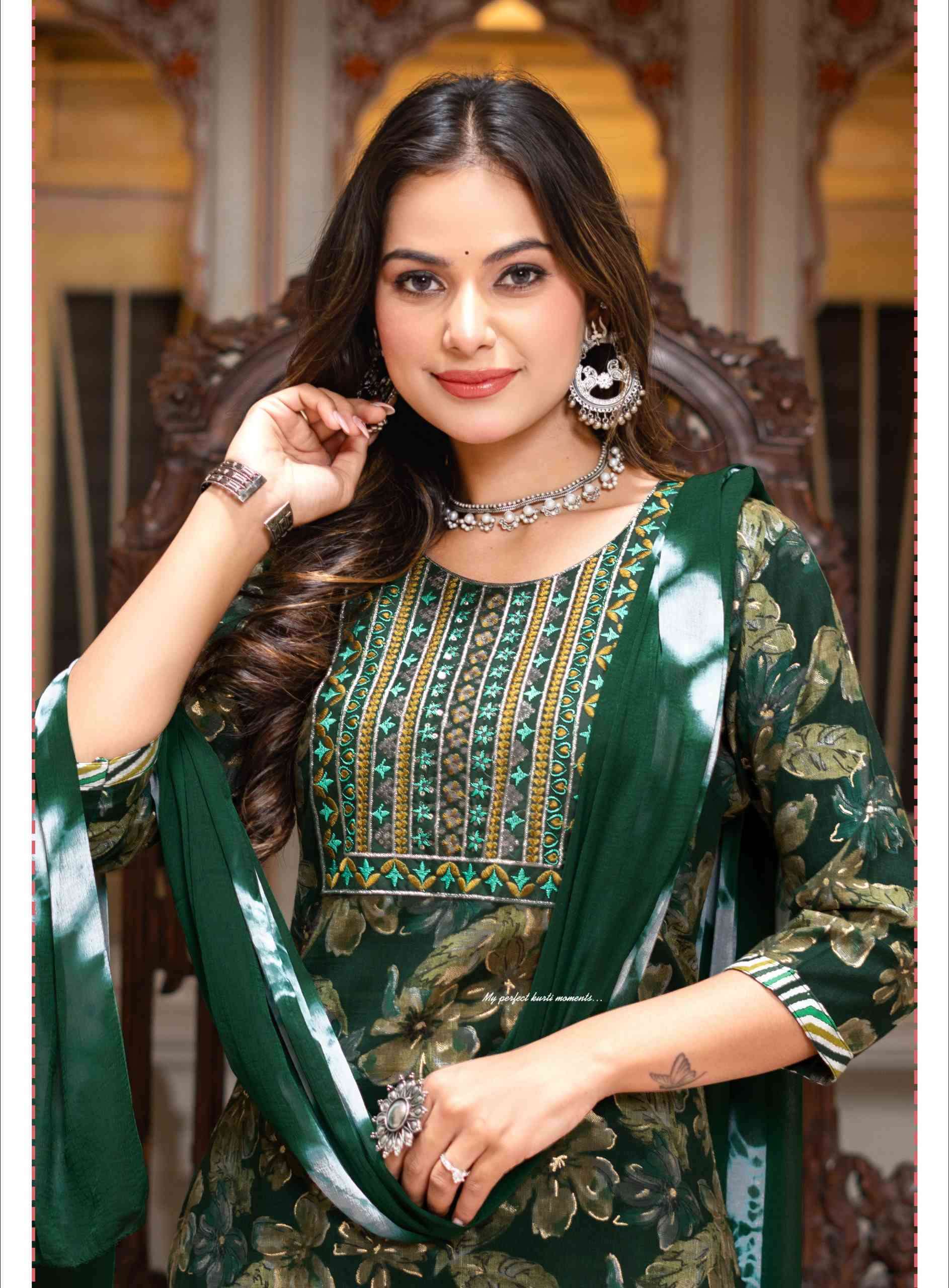 PALLAVI VOLUME-4 BY ERRAHA IN RAYON CAPSULE FOIL PRINT WITH EMBROIDERY WORK 