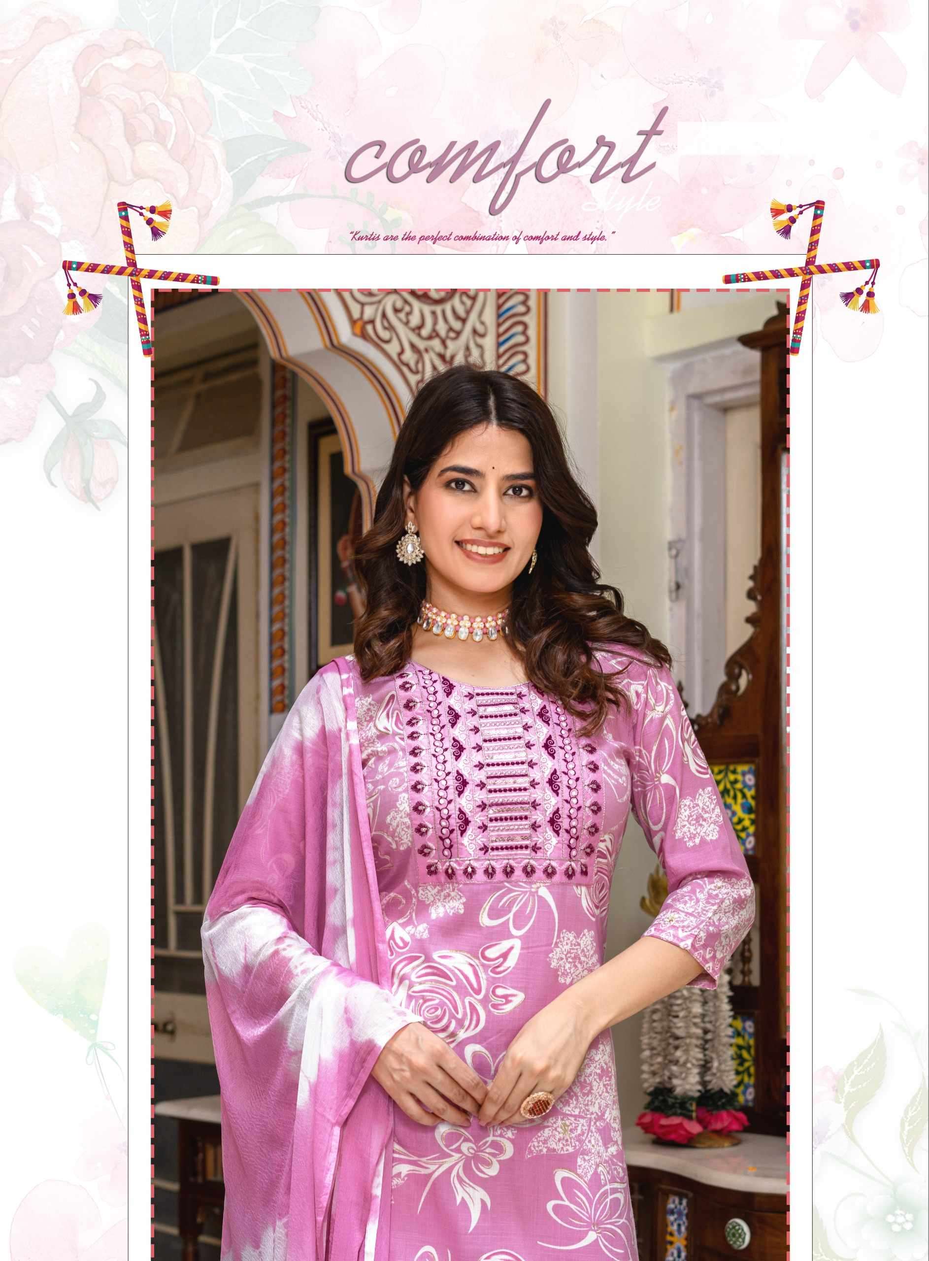 PALLAVI VOLUME-4 BY ERRAHA IN RAYON CAPSULE FOIL PRINT WITH EMBROIDERY WORK 