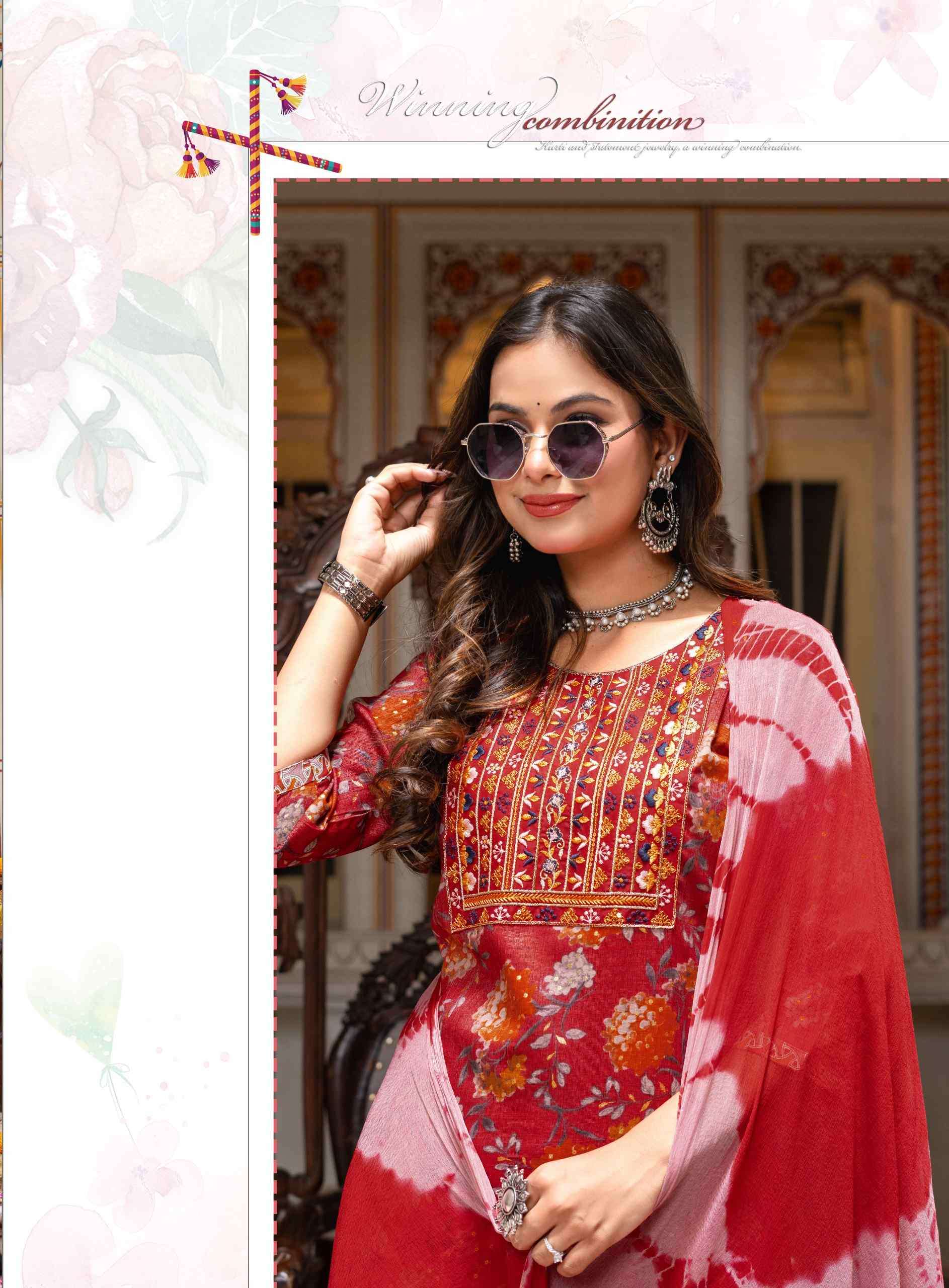 PALLAVI VOLUME-4 BY ERRAHA IN RAYON CAPSULE FOIL PRINT WITH EMBROIDERY WORK 