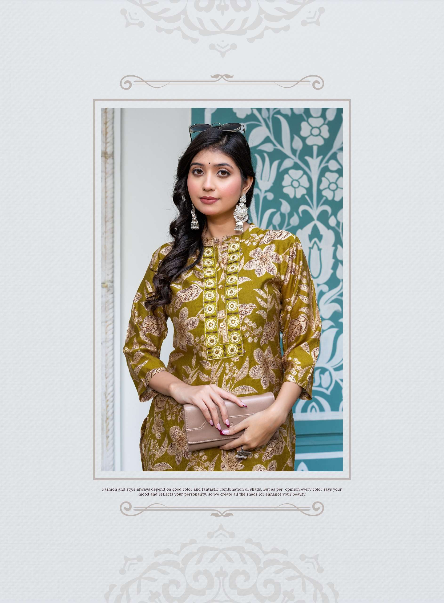 POONAM VOL-1 BY ERRAHA IN HEAVY VATICAN FOIL PRINT WITH EXCLUSIVE EMBROIDERY CO-ORD SET 