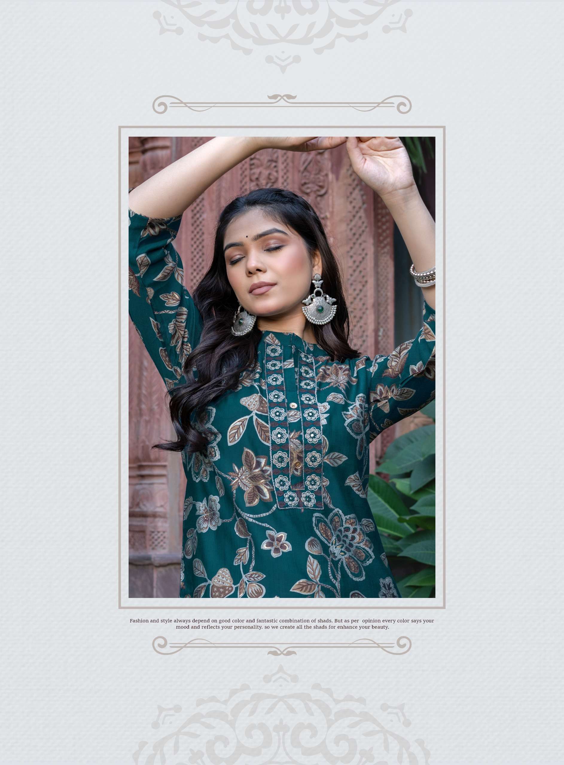 POONAM VOL-1 BY ERRAHA IN HEAVY VATICAN FOIL PRINT WITH EXCLUSIVE EMBROIDERY CO-ORD SET 