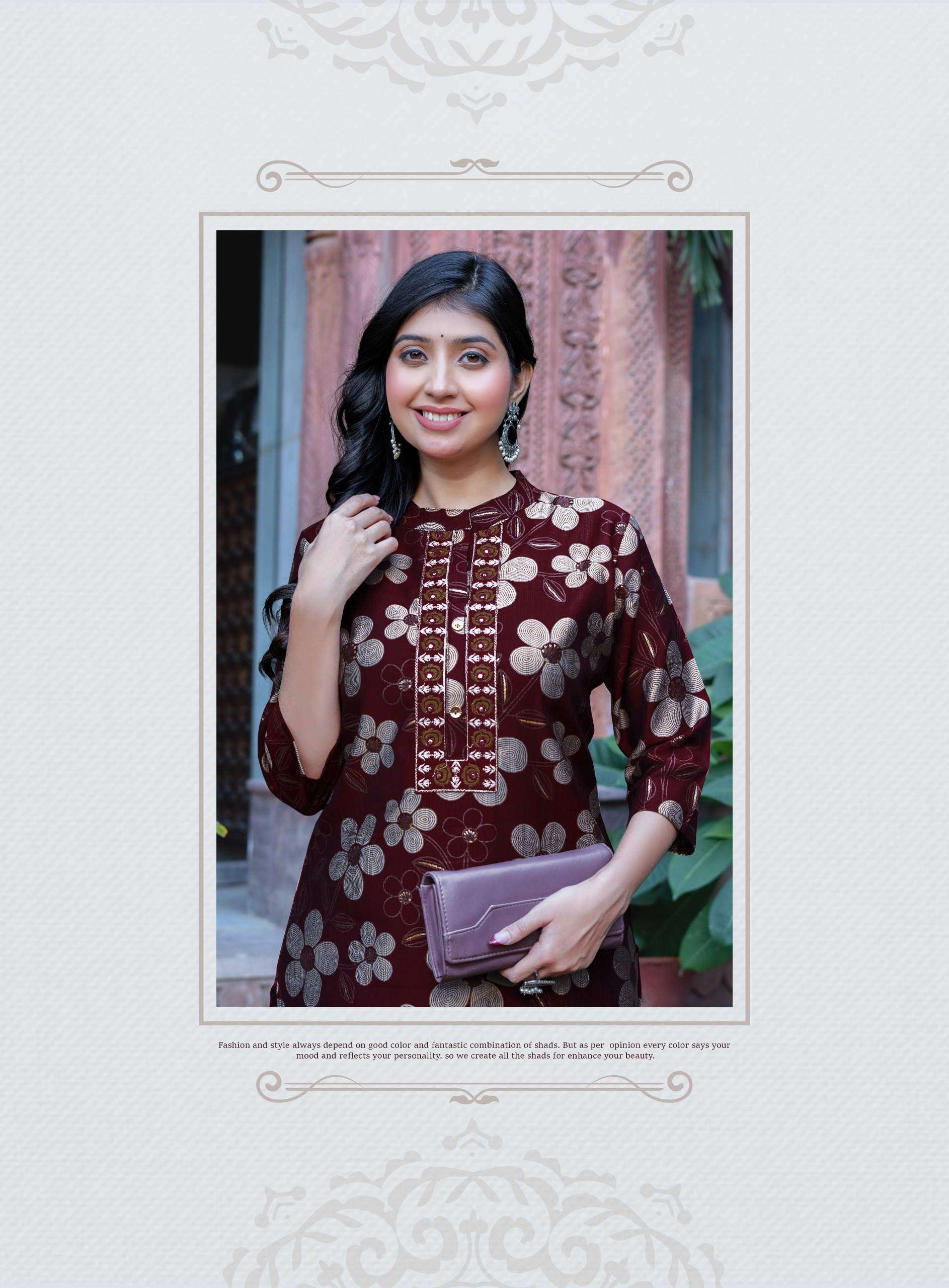 POONAM VOL-1 BY ERRAHA IN HEAVY VATICAN FOIL PRINT WITH EXCLUSIVE EMBROIDERY CO-ORD SET 