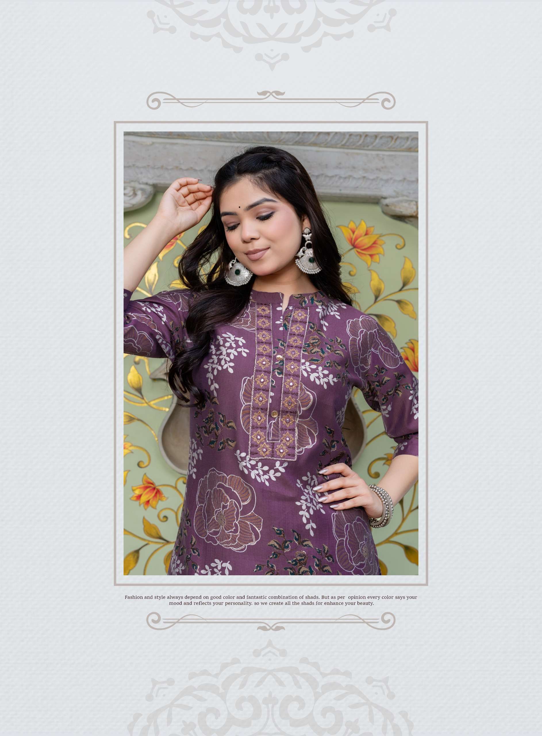 POONAM VOL-1 BY ERRAHA IN HEAVY VATICAN FOIL PRINT WITH EXCLUSIVE EMBROIDERY CO-ORD SET 