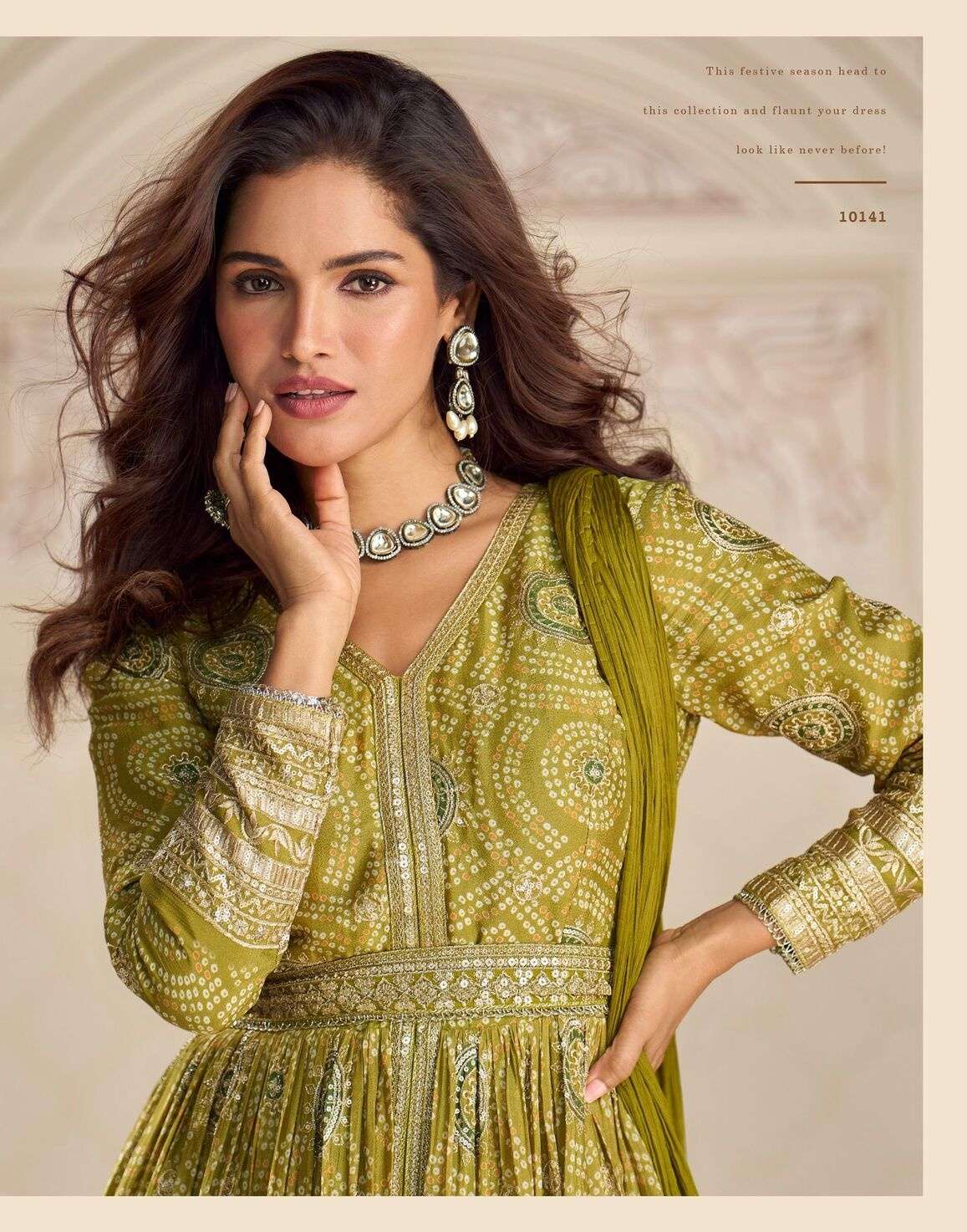 SAKSHI BY SAYURI DESIGNER IN REAL PREMIUM CHINON SILK WITH HEAVY EMBROIDERY WORK 