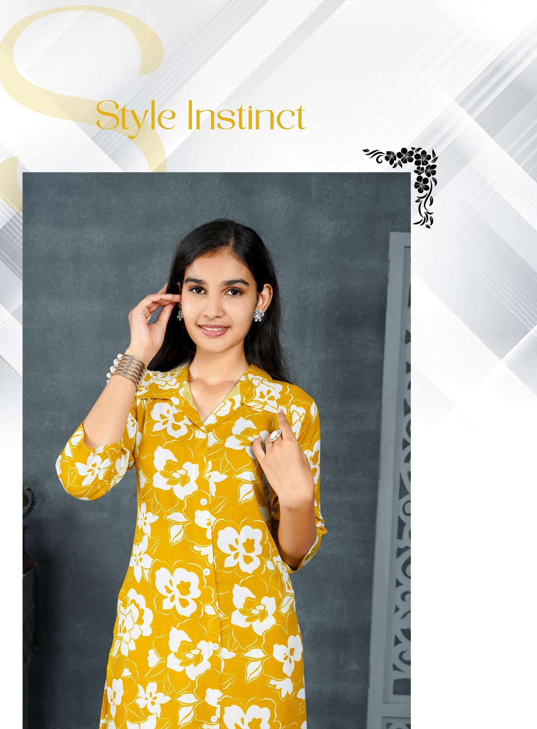 SHANAYA VOL-1 BY ERRAHA IN PREMIUM REYON PRINT FABRIC CO-ORD TOP WITH COLLAR 