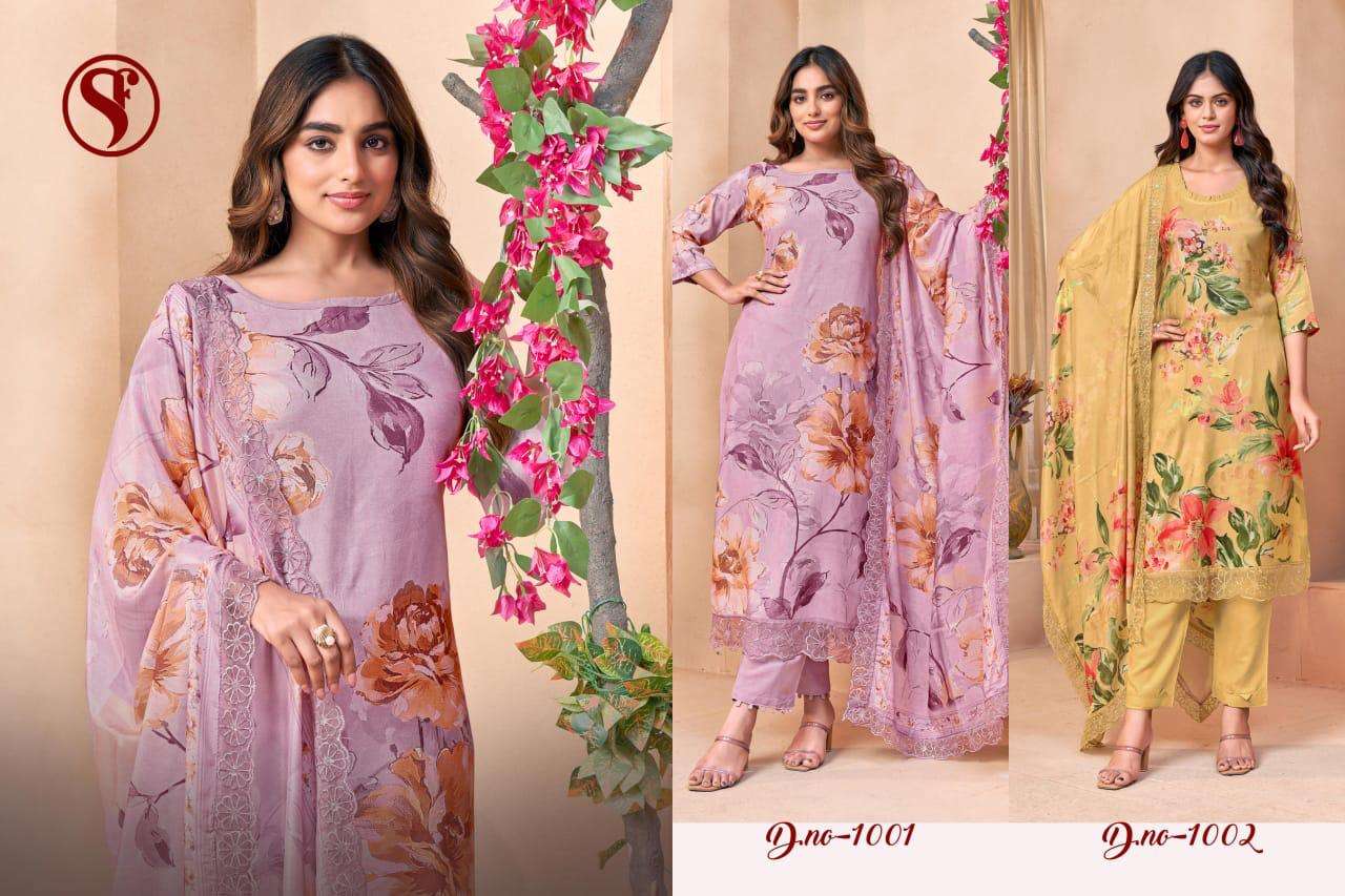 SHAUKEEEN PLUS BY SWEETY FASHION IN PURE VISCOS MUSLIN DIGITAL PRINT WITH HEAVY EMBROIDERY LACE