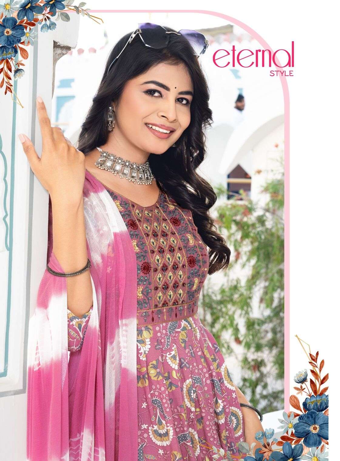 TRISHA VOL-4 BY ERRAHA IN PREMIUM RAYON CAPSULE FOIL PRINT WITH EXCLUSIVE POCKET 