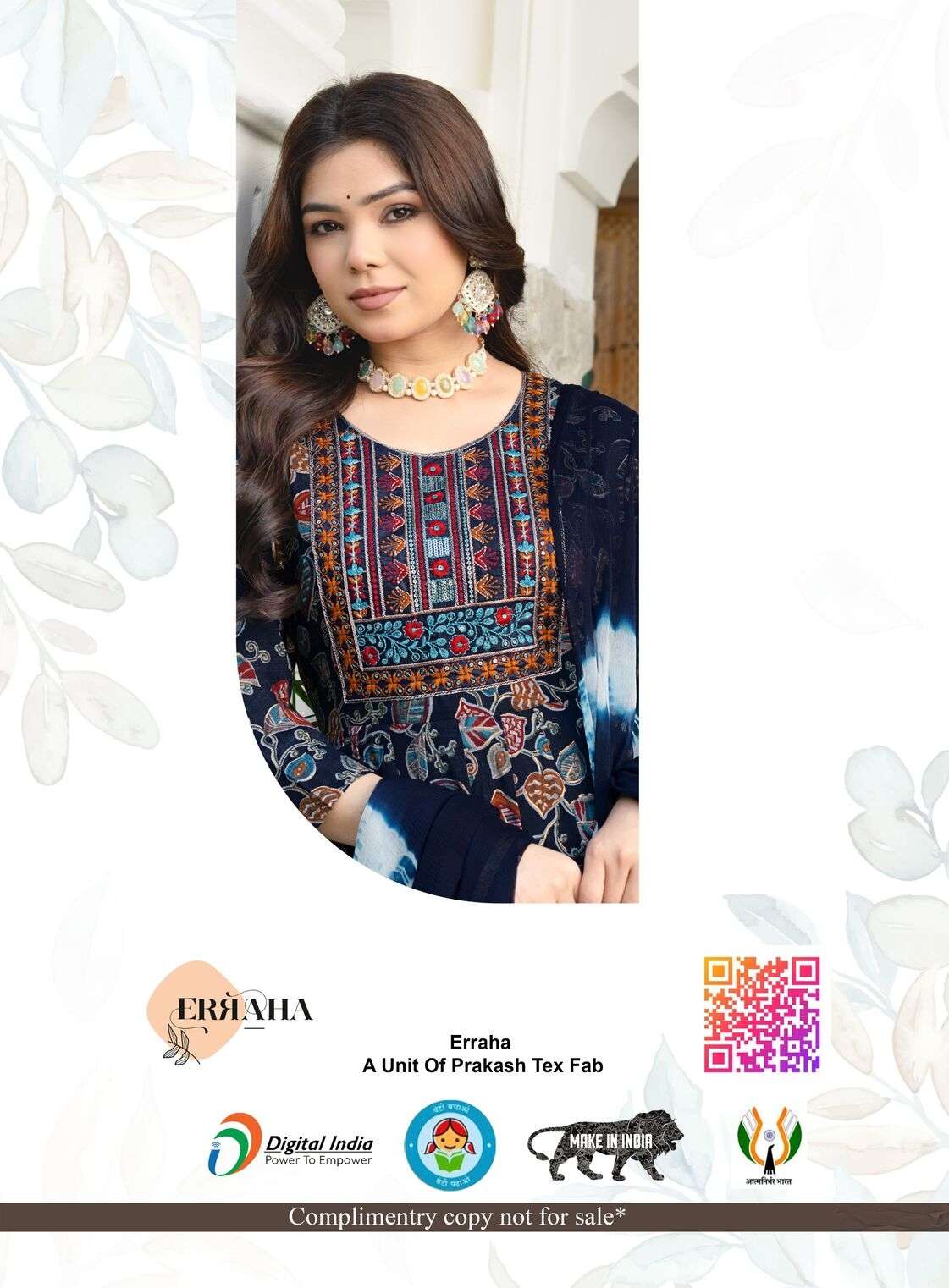 TRISHA VOL-4 BY ERRAHA IN PREMIUM RAYON CAPSULE FOIL PRINT WITH EXCLUSIVE POCKET 