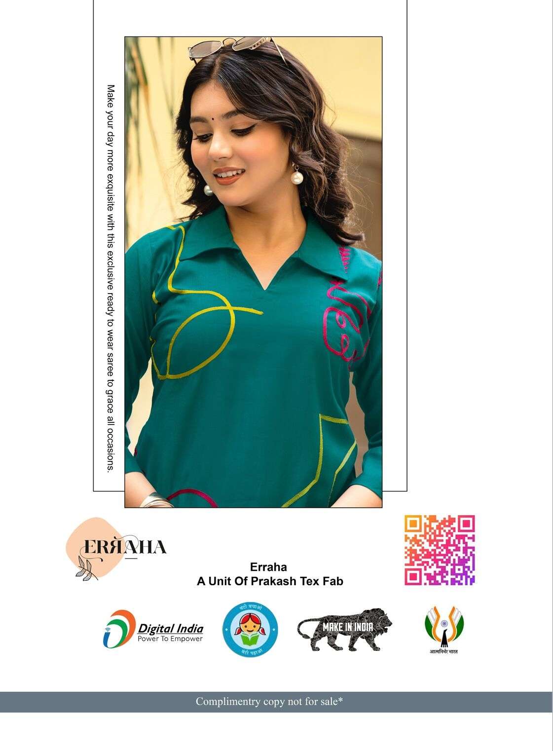 VEDIKA VOL-2 BY ERRAHA IN PREMIUM VISCOSE VATICAN FABRIC WITH UNIQUE THREAD WORK 