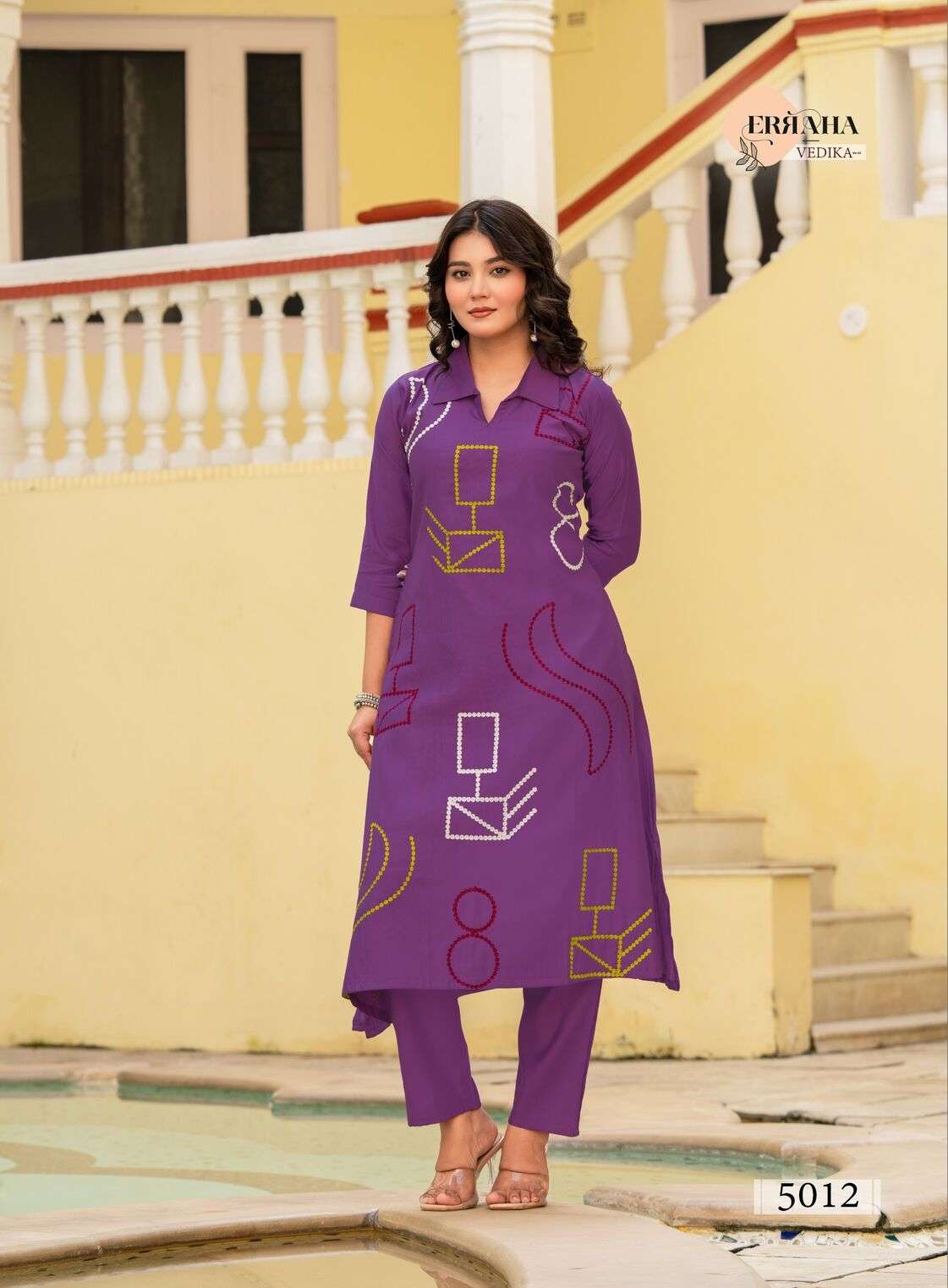 VEDIKA VOL-2 BY ERRAHA IN PREMIUM VISCOSE VATICAN FABRIC WITH UNIQUE THREAD WORK 