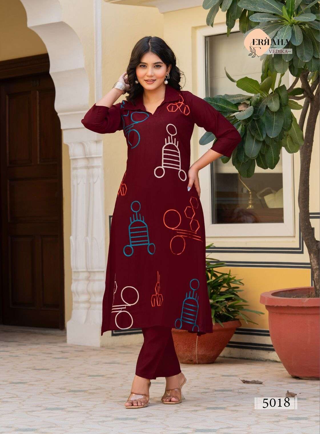 VEDIKA VOL-2 BY ERRAHA IN PREMIUM VISCOSE VATICAN FABRIC WITH UNIQUE THREAD WORK 