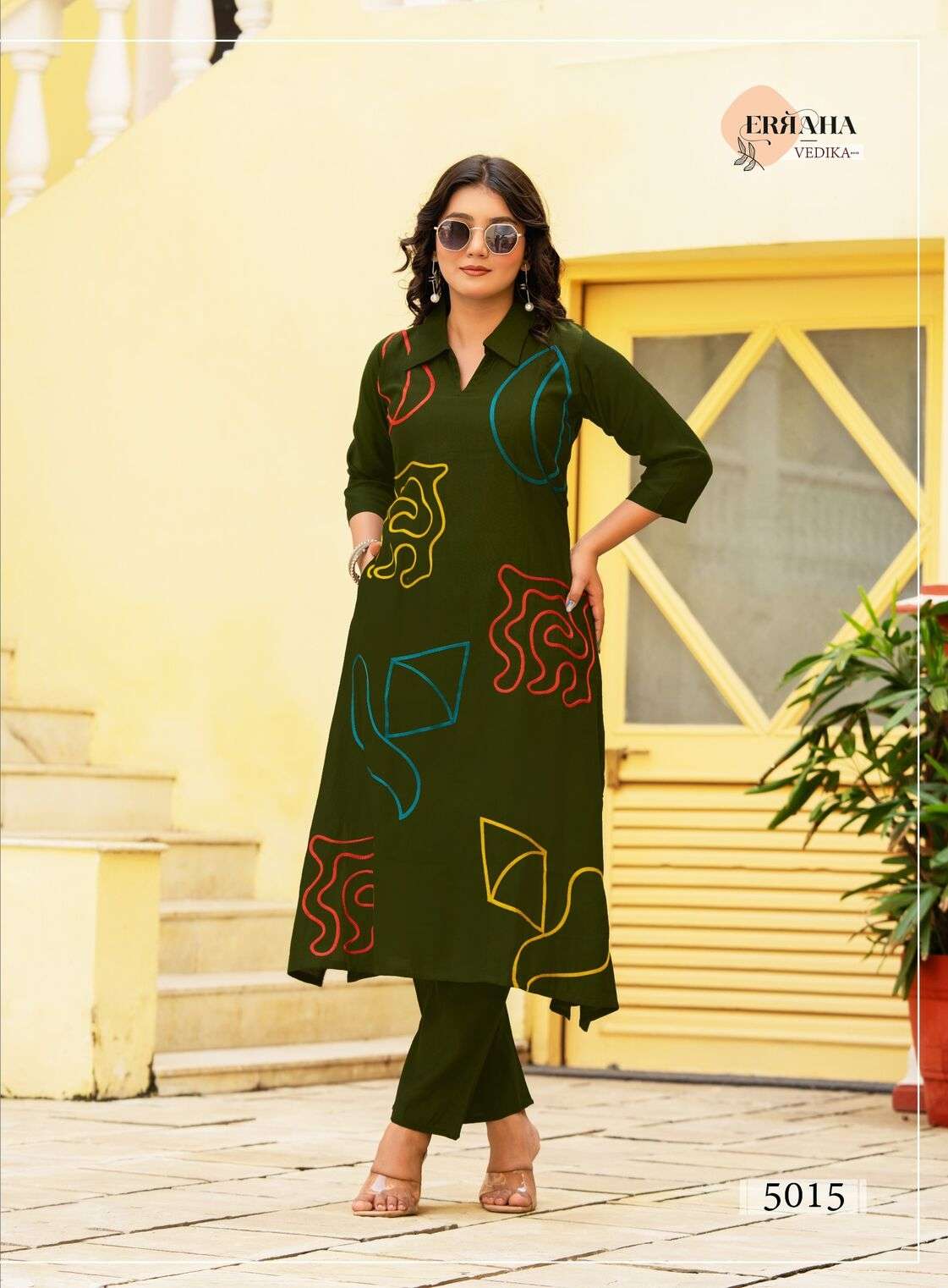 VEDIKA VOL-2 BY ERRAHA IN PREMIUM VISCOSE VATICAN FABRIC WITH UNIQUE THREAD WORK 