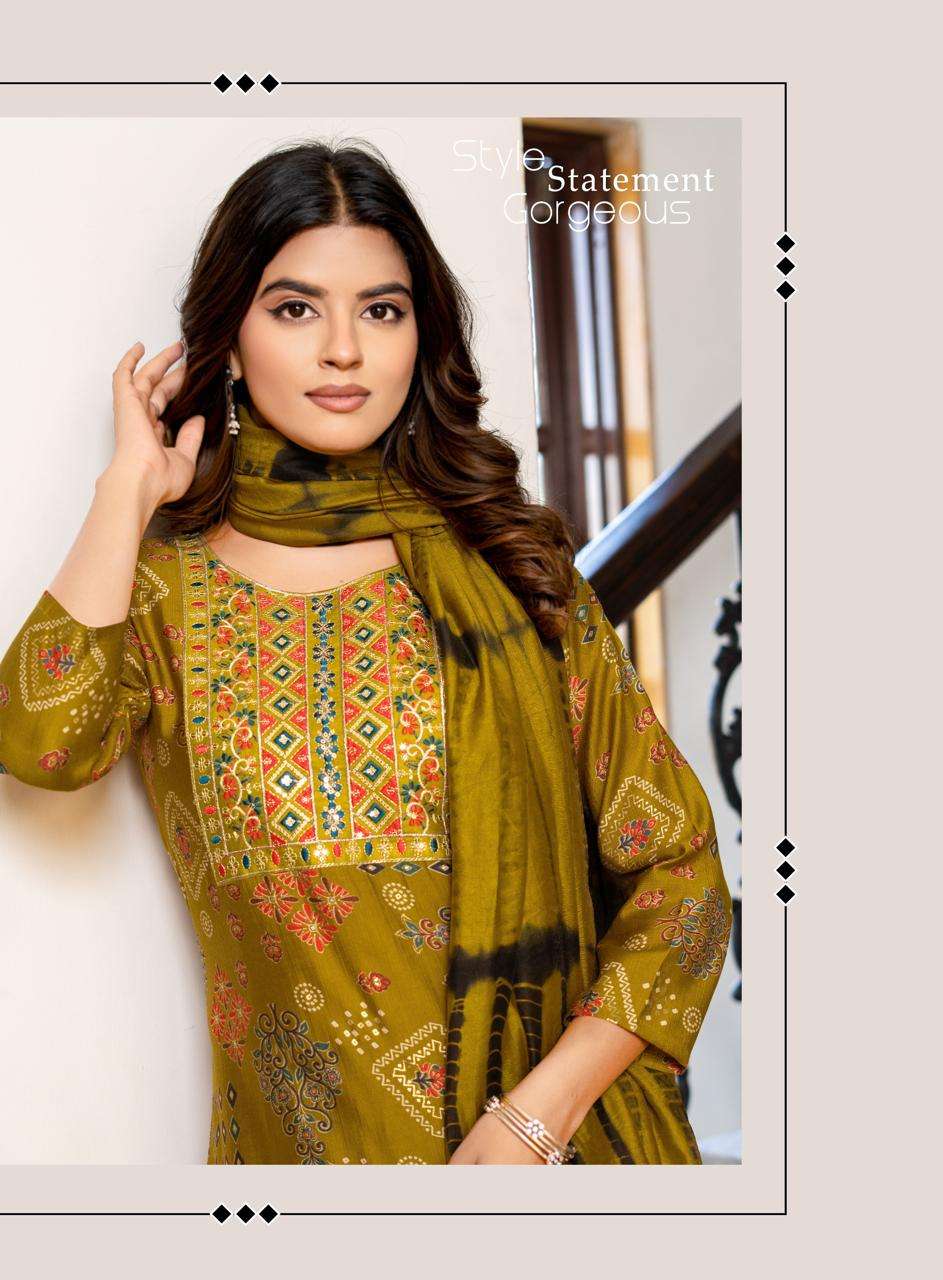 VEENA VOL-3 BY ERRAHA IN VATICAN FOIL PRINT WITH EXCLUSIVE EMBROIDERY WORK 