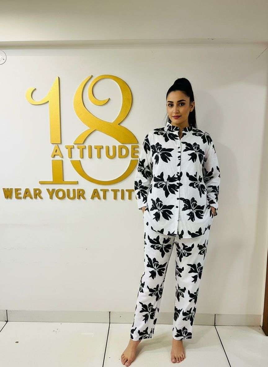 VOL-1 BY 18 ATTITUDE IN BSY EURASIA CO-ORD SET WITH HAND WORK 