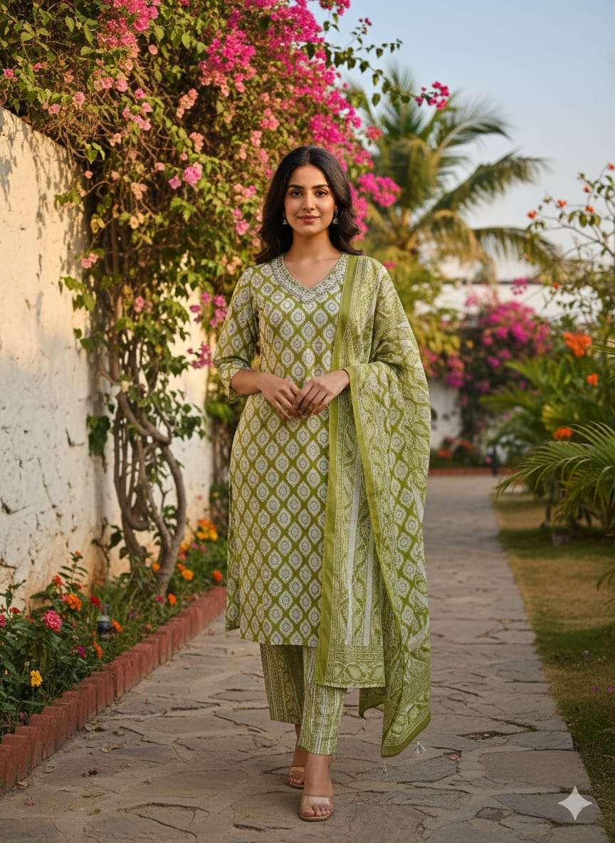 VOL-20 BY TEXOFAB IN JAIPUR COTTON WITH EMBROIDERY WORK KURTI PANT & DUPATTA 