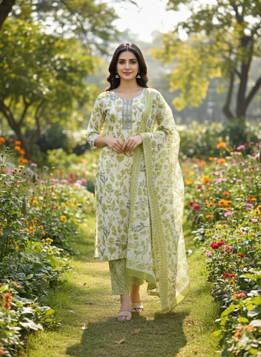 VOL-20 BY TEXOFAB IN JAIPUR COTTON WITH EMBROIDERY WORK KURTI PANT & DUPATTA 