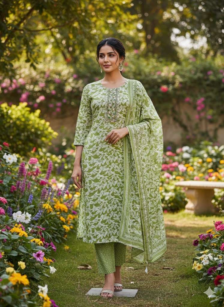 VOL-20 BY TEXOFAB IN JAIPUR COTTON WITH EMBROIDERY WORK KURTI PANT & DUPATTA 