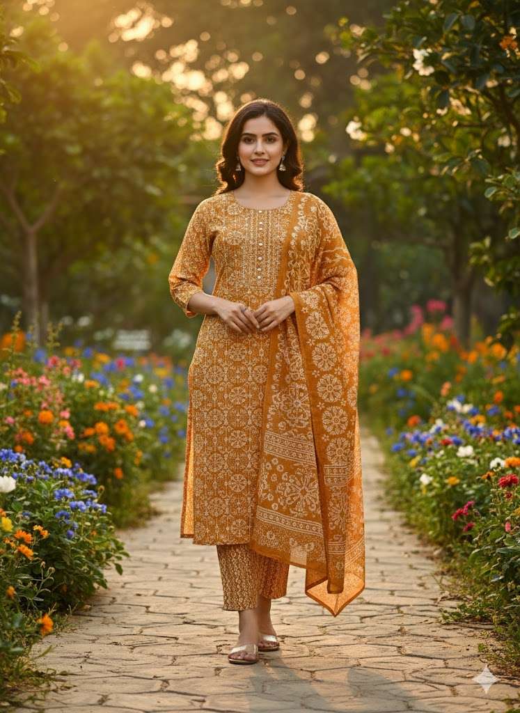 VOL-20 BY TEXOFAB IN JAIPUR COTTON WITH EMBROIDERY WORK KURTI PANT & DUPATTA 